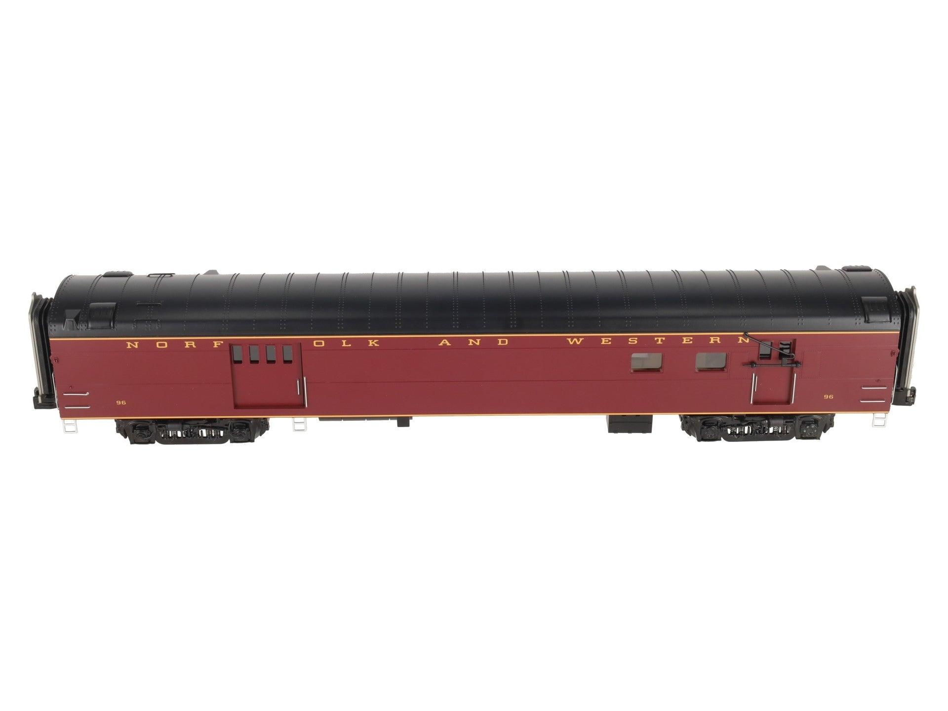 MTH 20-64267 O Gauge Norfolk & Western 70' Streamlined RPO Passenger Car #96 LN/Box
