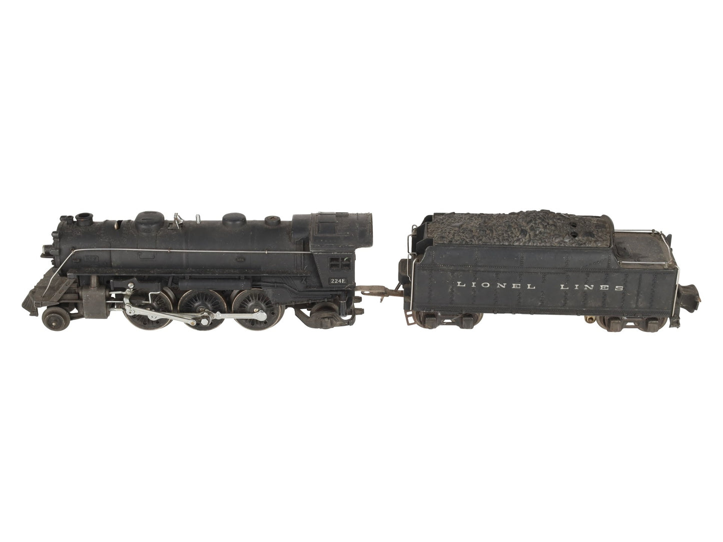 Lionel 224E Vintage O Diecast 2-6-2 Steam Locomotive & Tender 2224W VG