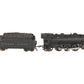 Lionel 224E Vintage O Diecast 2-6-2 Steam Locomotive & Tender 2224W VG
