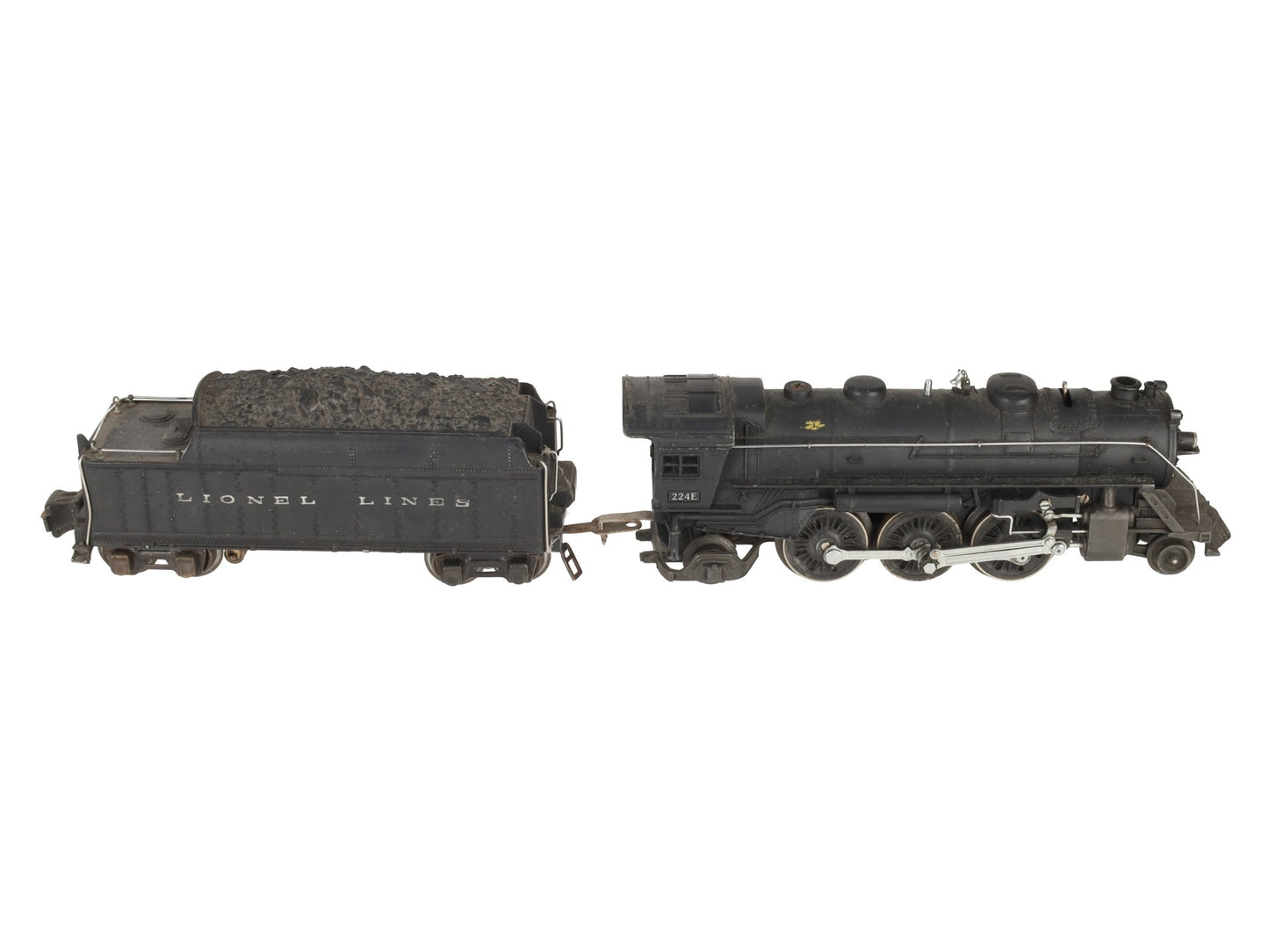 Lionel 224E Vintage O Diecast 2-6-2 Steam Locomotive & Tender 2224W VG