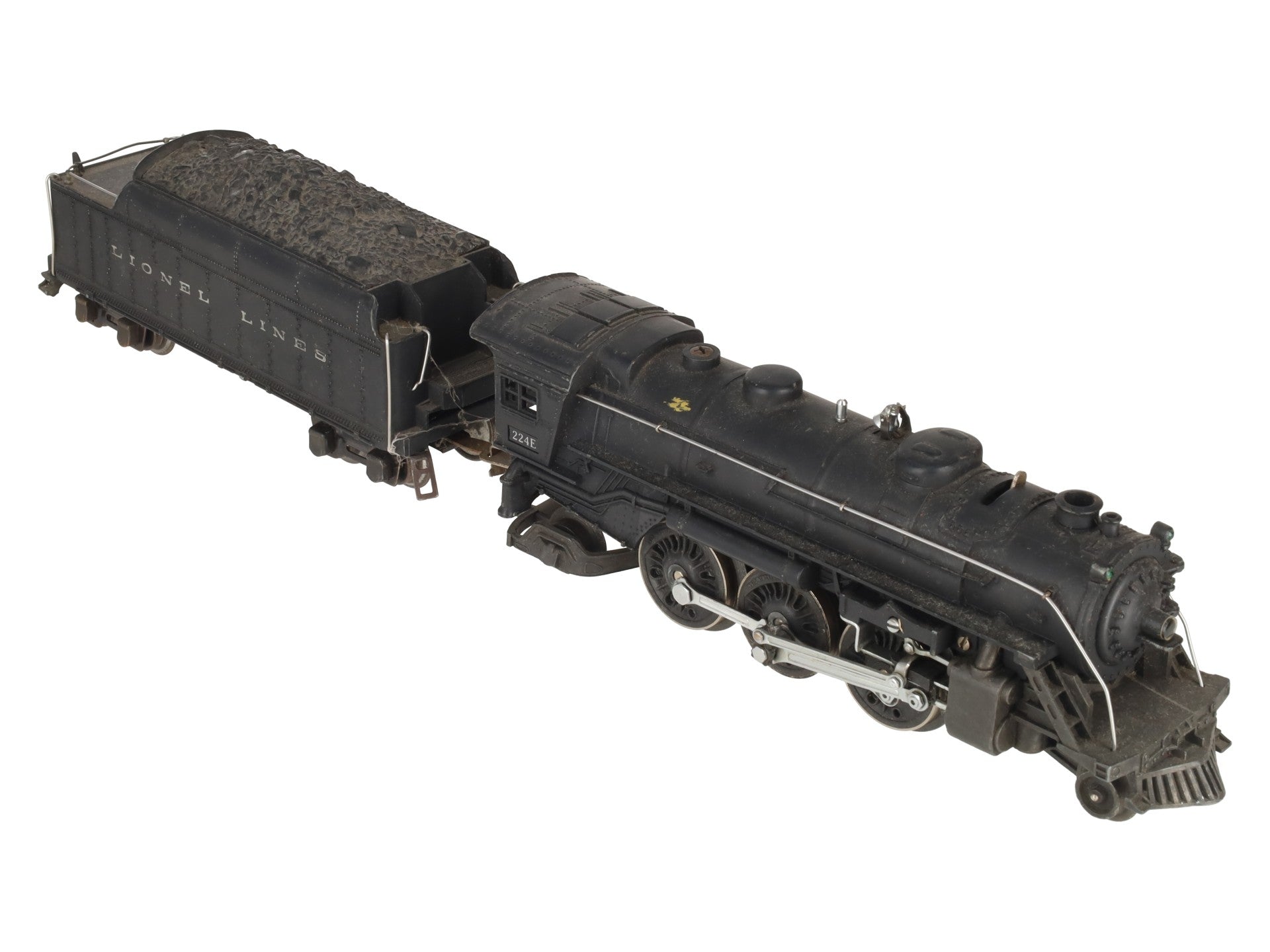 Lionel 224E Vintage O Diecast 2-6-2 Steam Locomotive & Tender 2224W VG