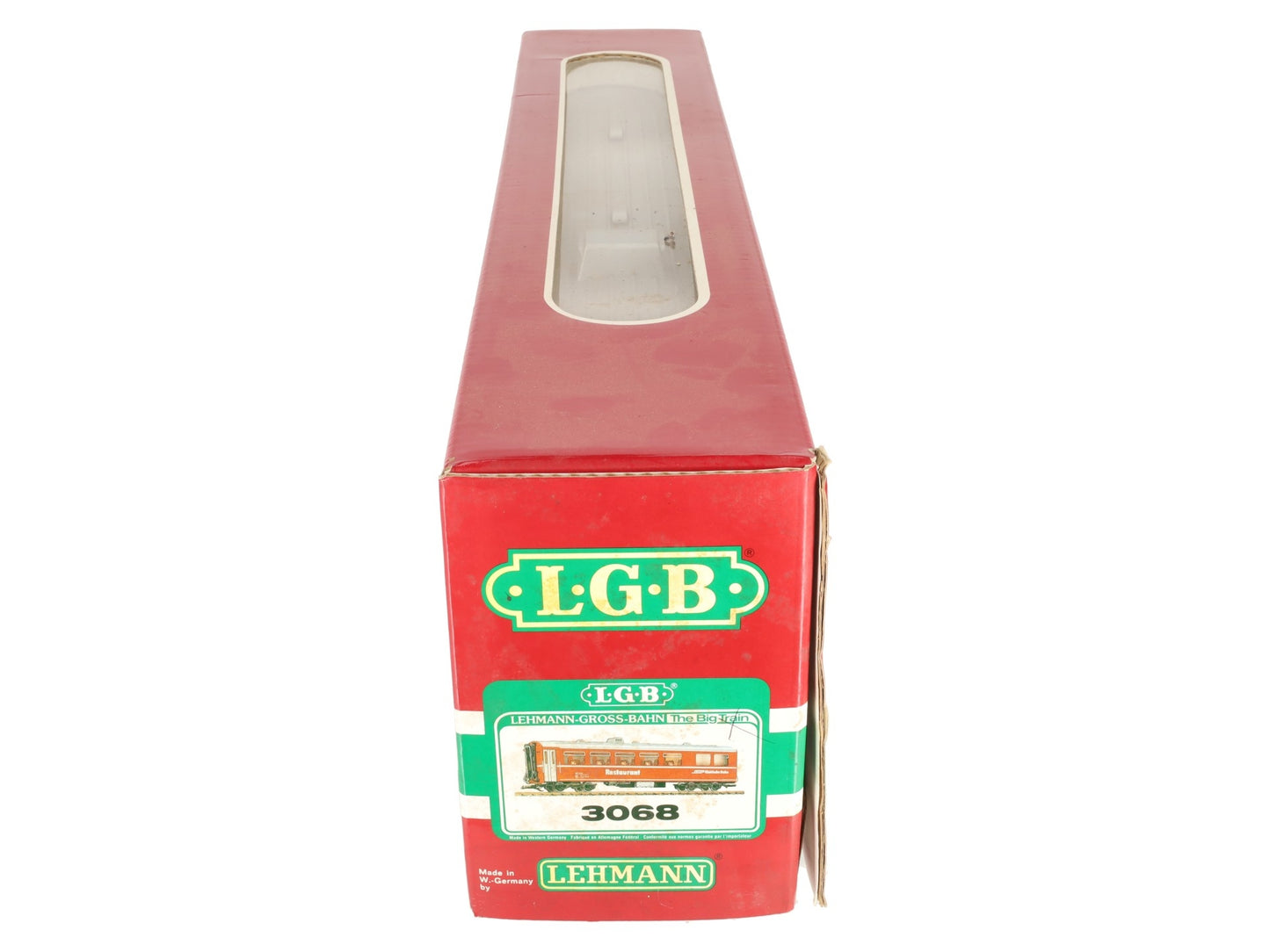 LGB 3068 G Scale RhB Red Restaurant / Diner Car #3815 (Metal Wheels) EX/Box