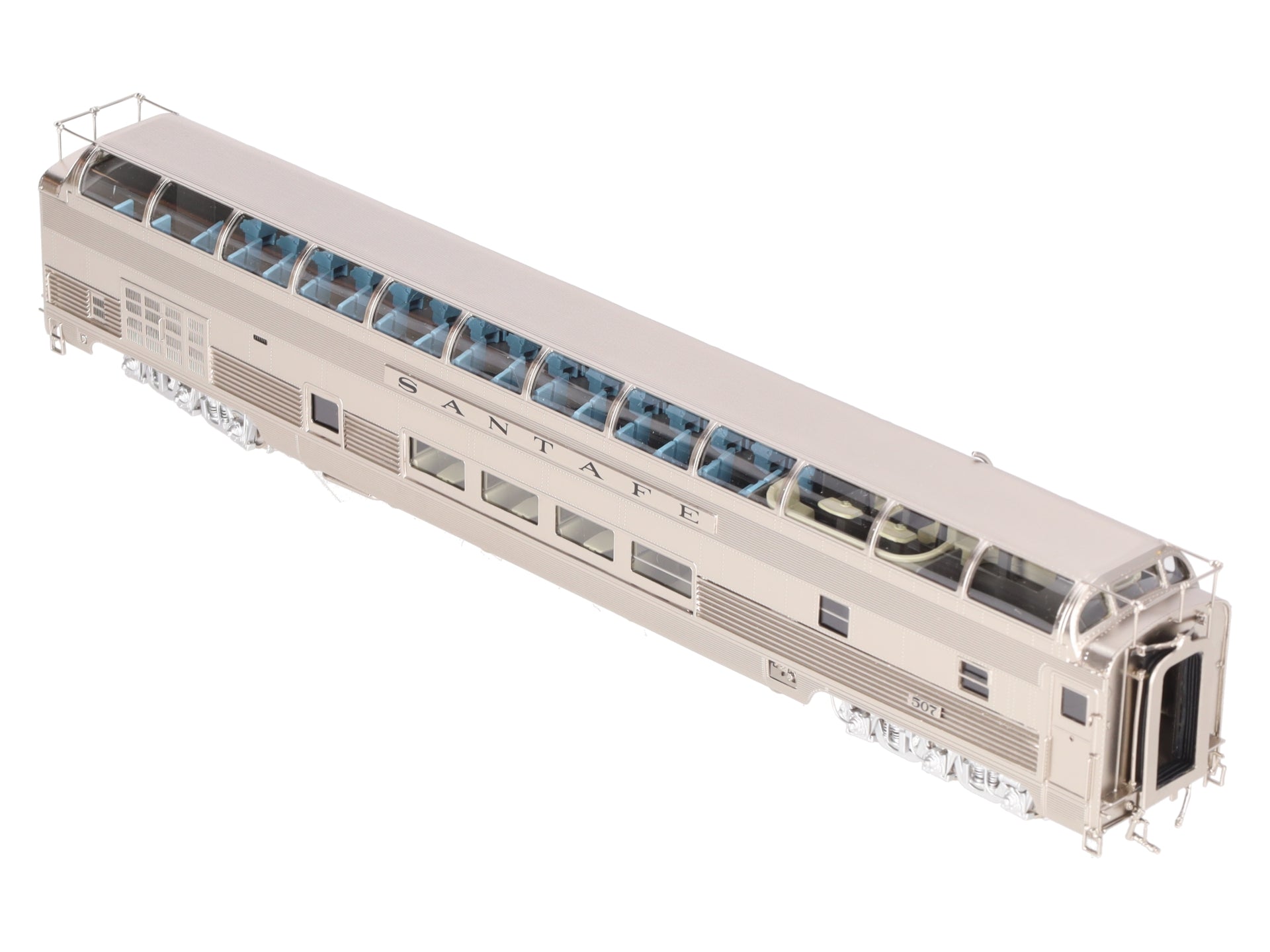Precision Scale Co./Iron Horse 17434-1 HO BRASS ATSF Dome Lounge Car #507- F/P EX/Box