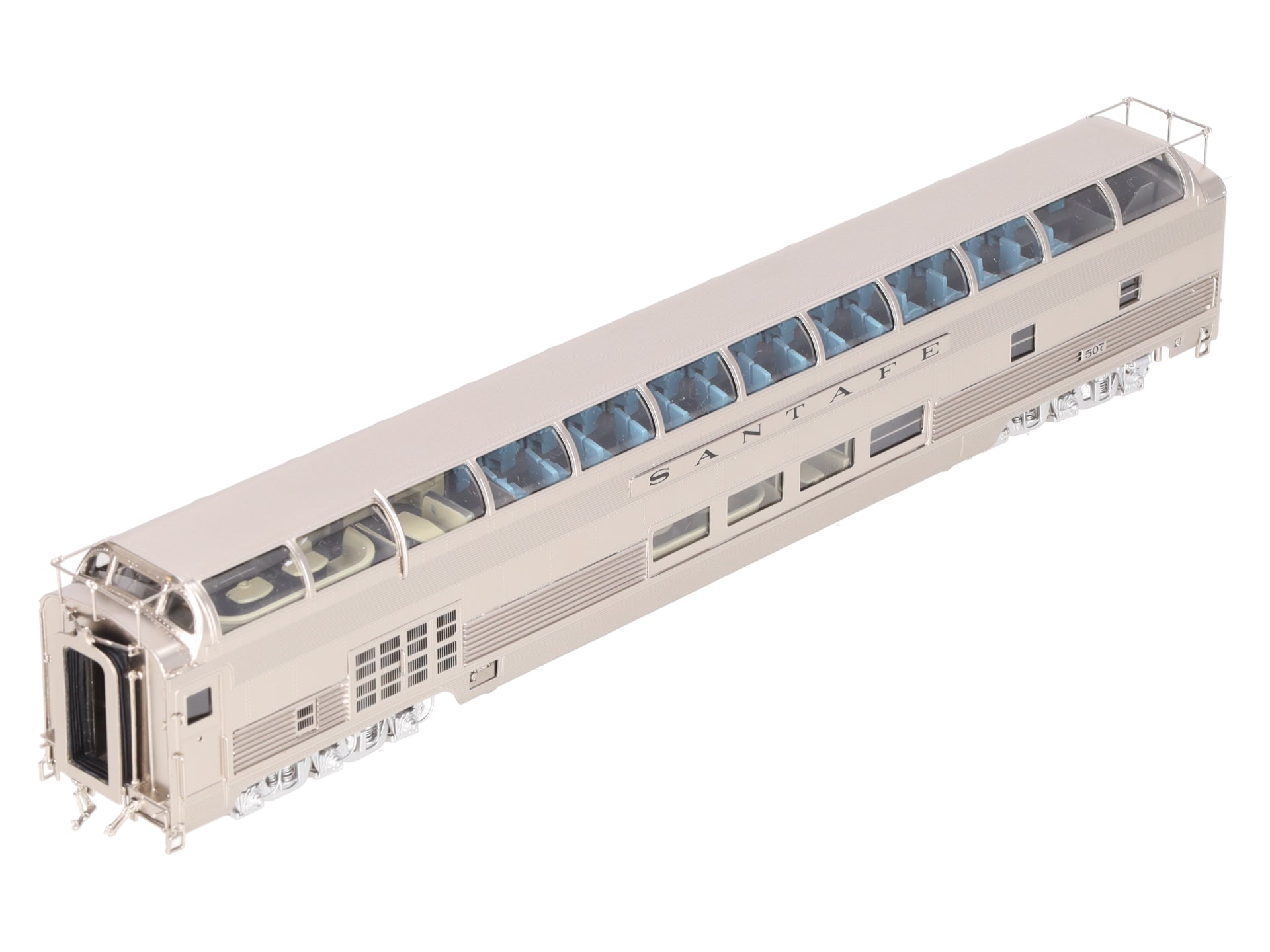 Precision Scale Co./Iron Horse 17434-1 HO BRASS ATSF Dome Lounge Car #507- F/P EX/Box