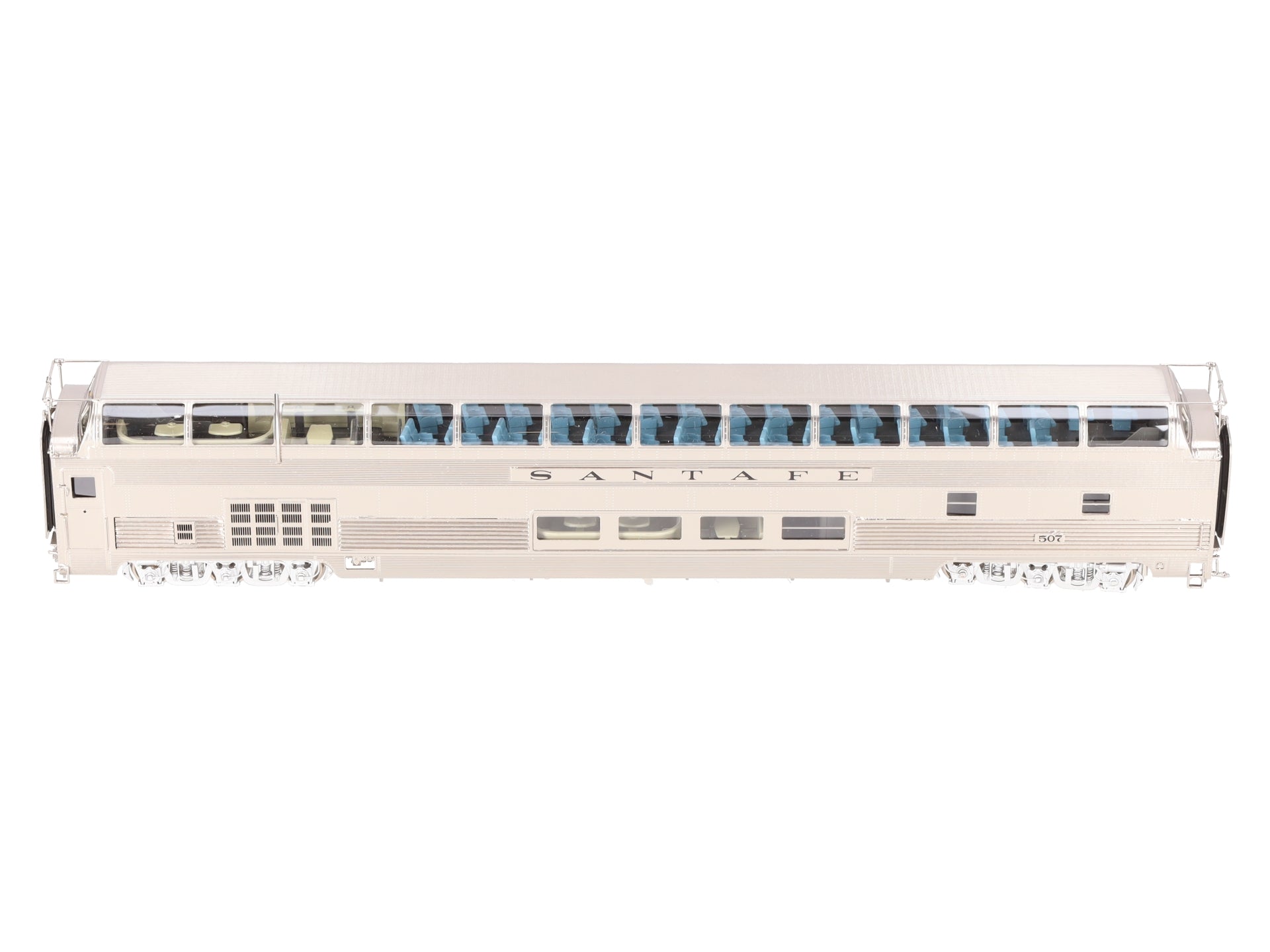 Precision Scale Co./Iron Horse 17434-1 HO BRASS ATSF Dome Lounge Car #507- F/P EX/Box