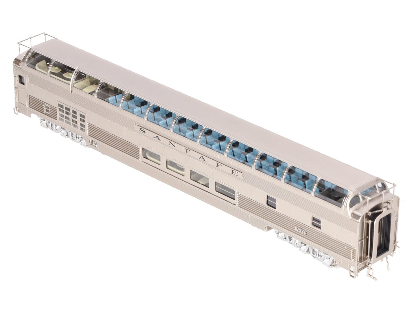 Precision Scale Co./Iron Horse 17434-1 HO BRASS ATSF Dome Lounge Car #507- F/P EX/Box