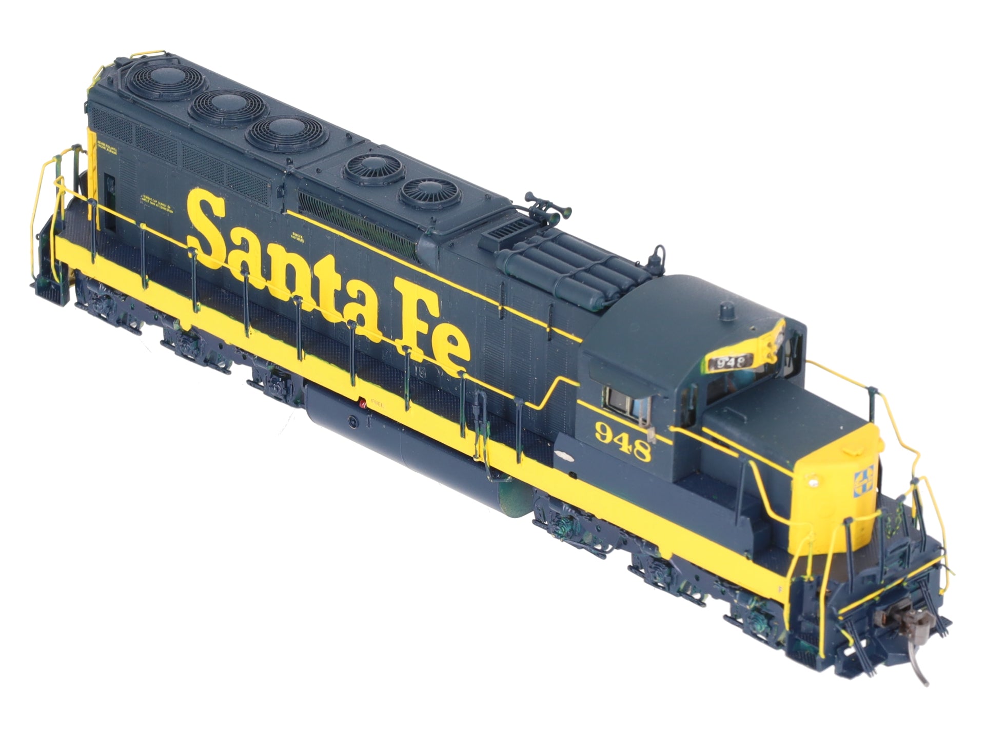 Overland 4500-4579 HO Scale BRASS AT&SF SD24 Diesel Locomotive #948- Painted/Box