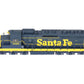 Overland 4500-4579 HO Scale BRASS AT&SF SD24 Diesel Locomotive #948- Painted/Box