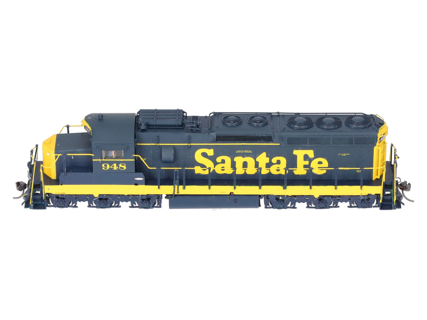 Overland 4500-4579 HO Scale BRASS AT&SF SD24 Diesel Locomotive #948- Painted/Box