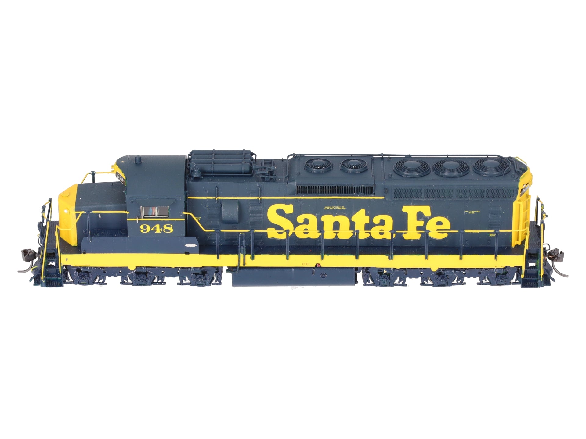 Overland 4500-4579 HO Scale BRASS AT&SF SD24 Diesel Locomotive #948- Painted/Box