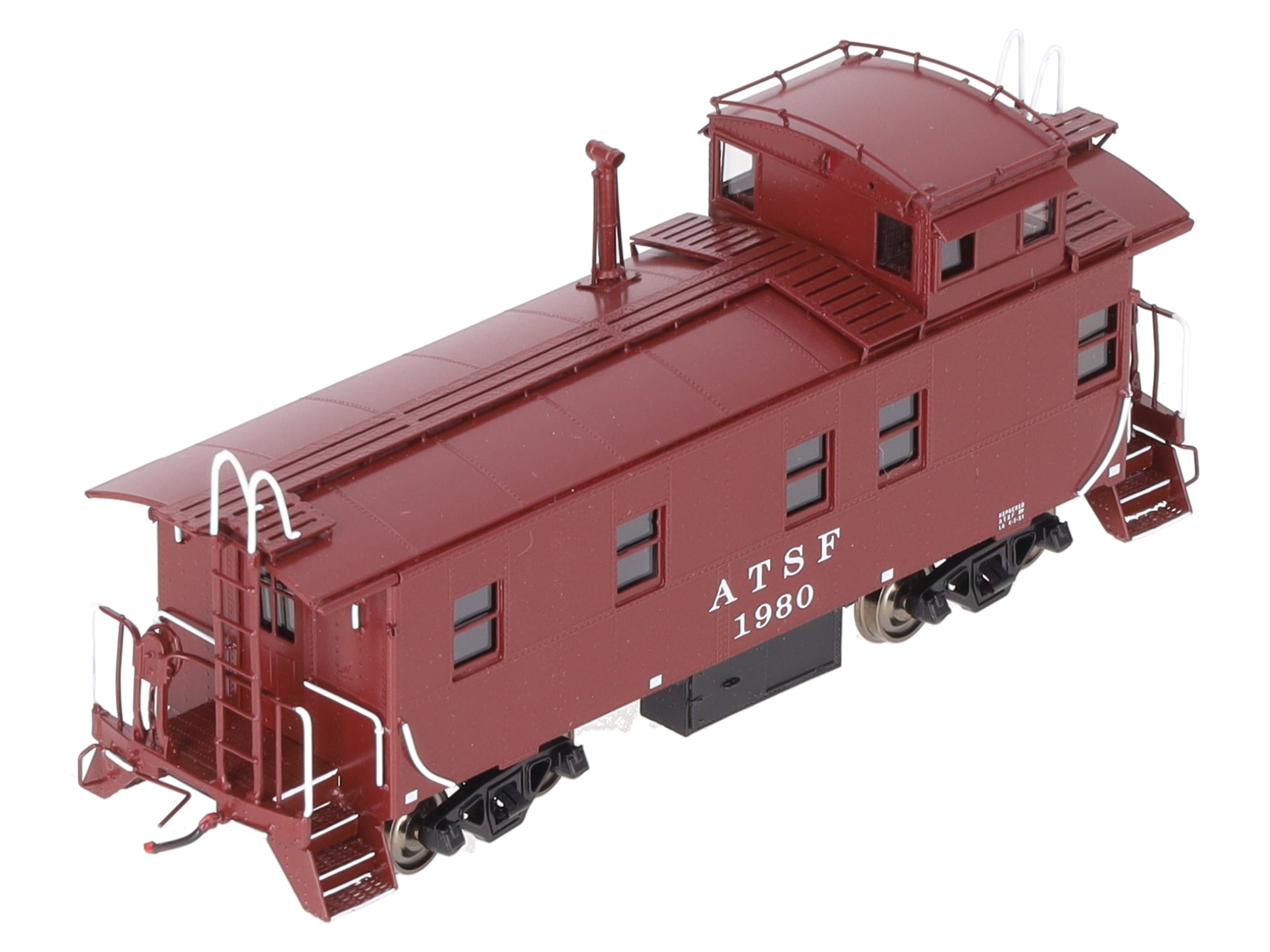 Pecos River Brass 2711P BRASS HO Scale Santa Fe Rebuild Caboose #1980- F/P LN/Box
