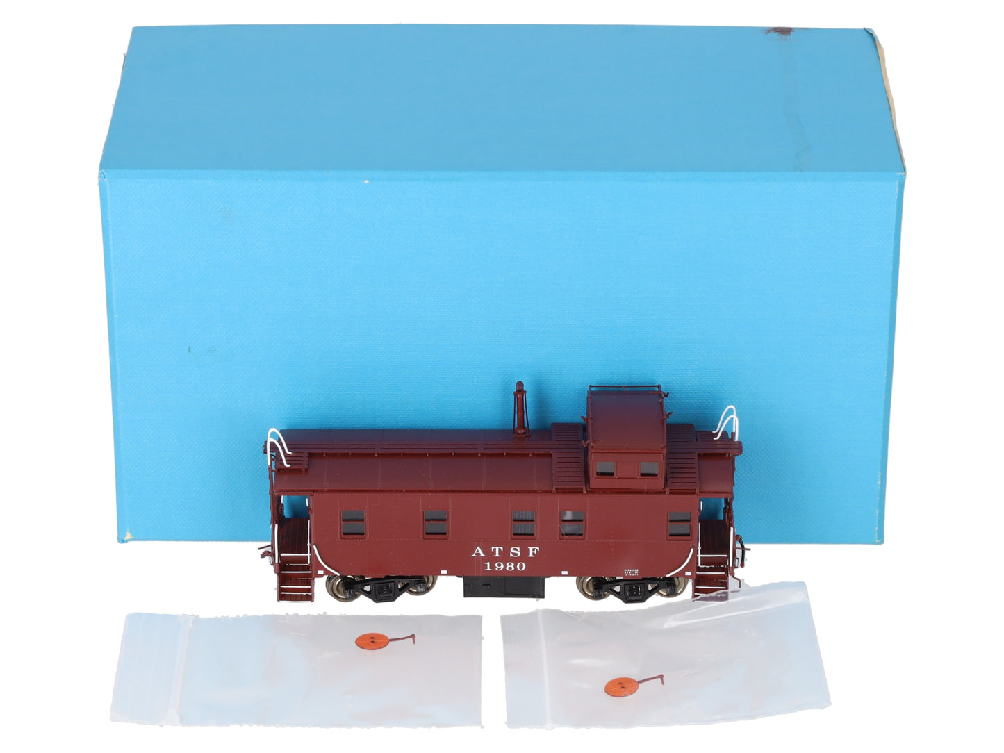 Pecos River Brass 2711P BRASS HO Scale Santa Fe Rebuild Caboose #1980- F/P LN/Box
