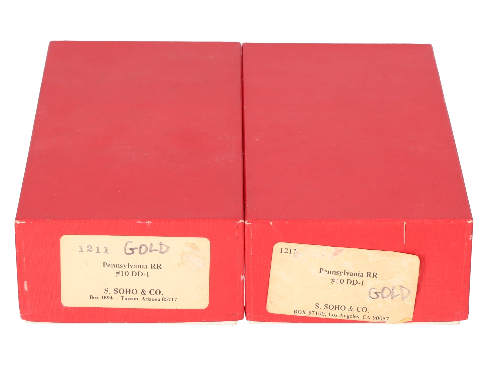 Soho 1211 HO Scale BRASS Pennsylvania #10 DD-1 2-Unit Electric- Unpainted VG/Box