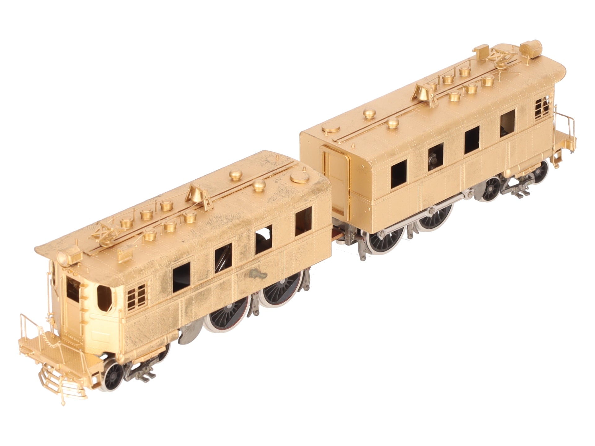 Soho 1211 HO Scale BRASS Pennsylvania #10 DD-1 2-Unit Electric- Unpainted VG/Box