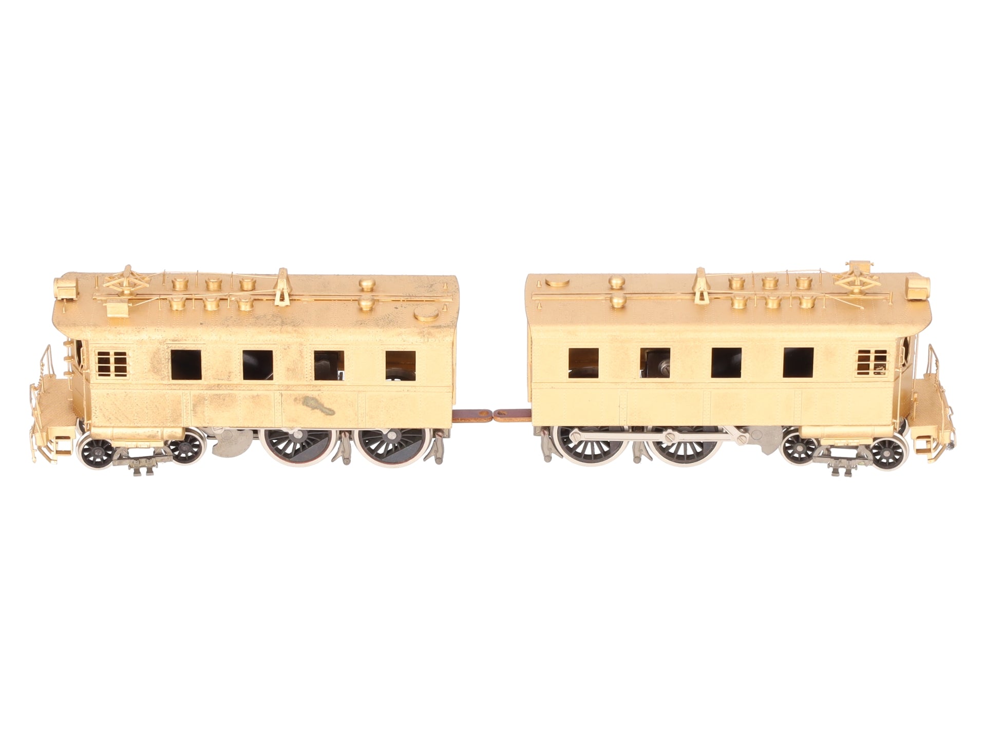 Soho 1211 HO Scale BRASS Pennsylvania #10 DD-1 2-Unit Electric- Unpainted VG/Box
