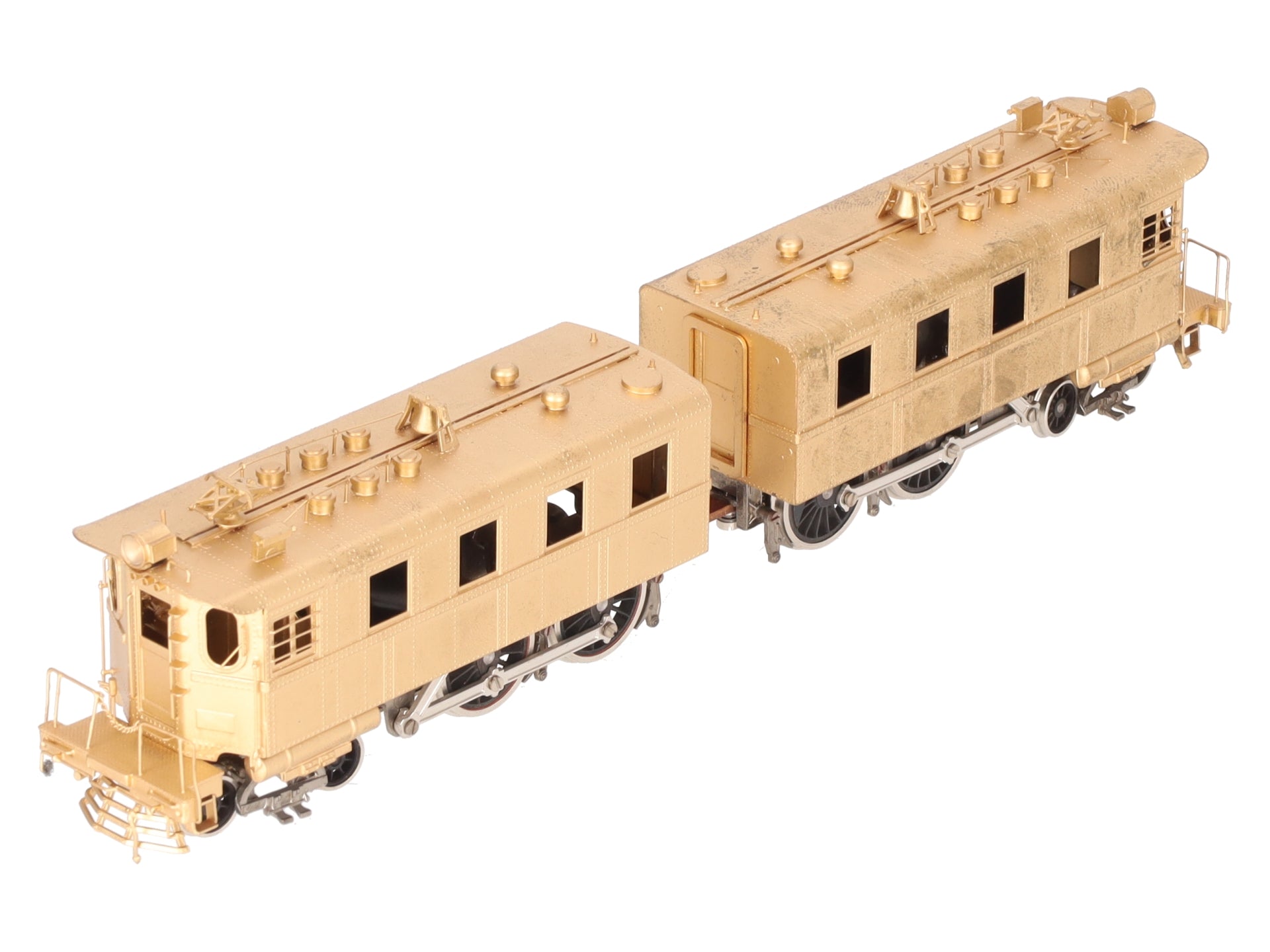 Soho 1211 HO Scale BRASS Pennsylvania #10 DD-1 2-Unit Electric- Unpainted VG/Box