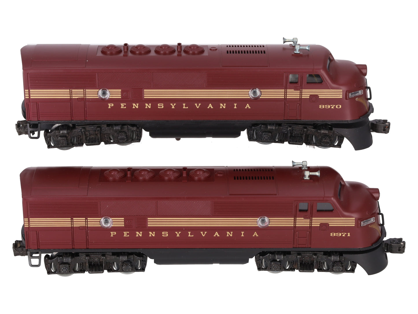 Lionel 6-8970 O Gauge Pennsylvania F3 Tuscan AA Diesel Locomotive Set- 8970/8971 EX/Box