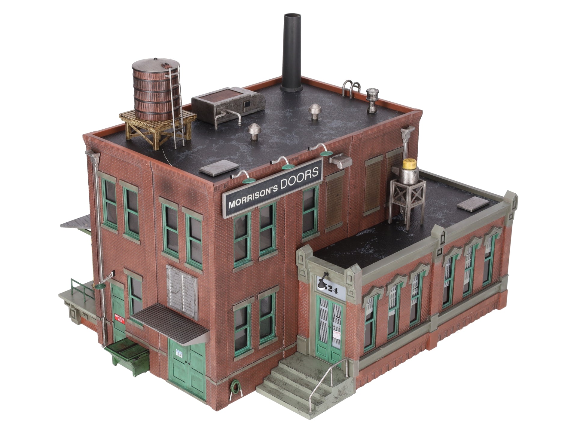 Woodland Scenics BR5848 O Scale Built-&-Ready Morrison's Door Factory Building EX/Box