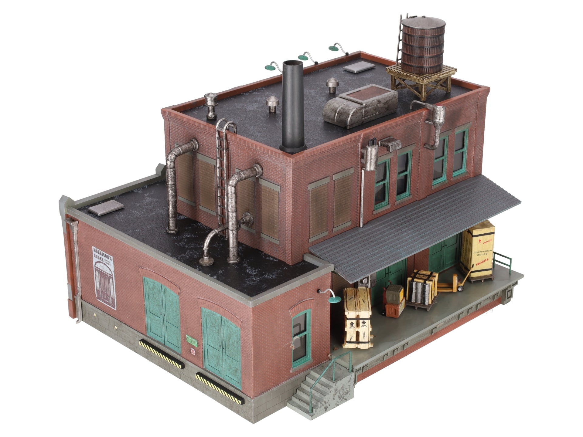 Woodland Scenics BR5848 O Scale Built-&-Ready Morrison's Door Factory Building EX/Box