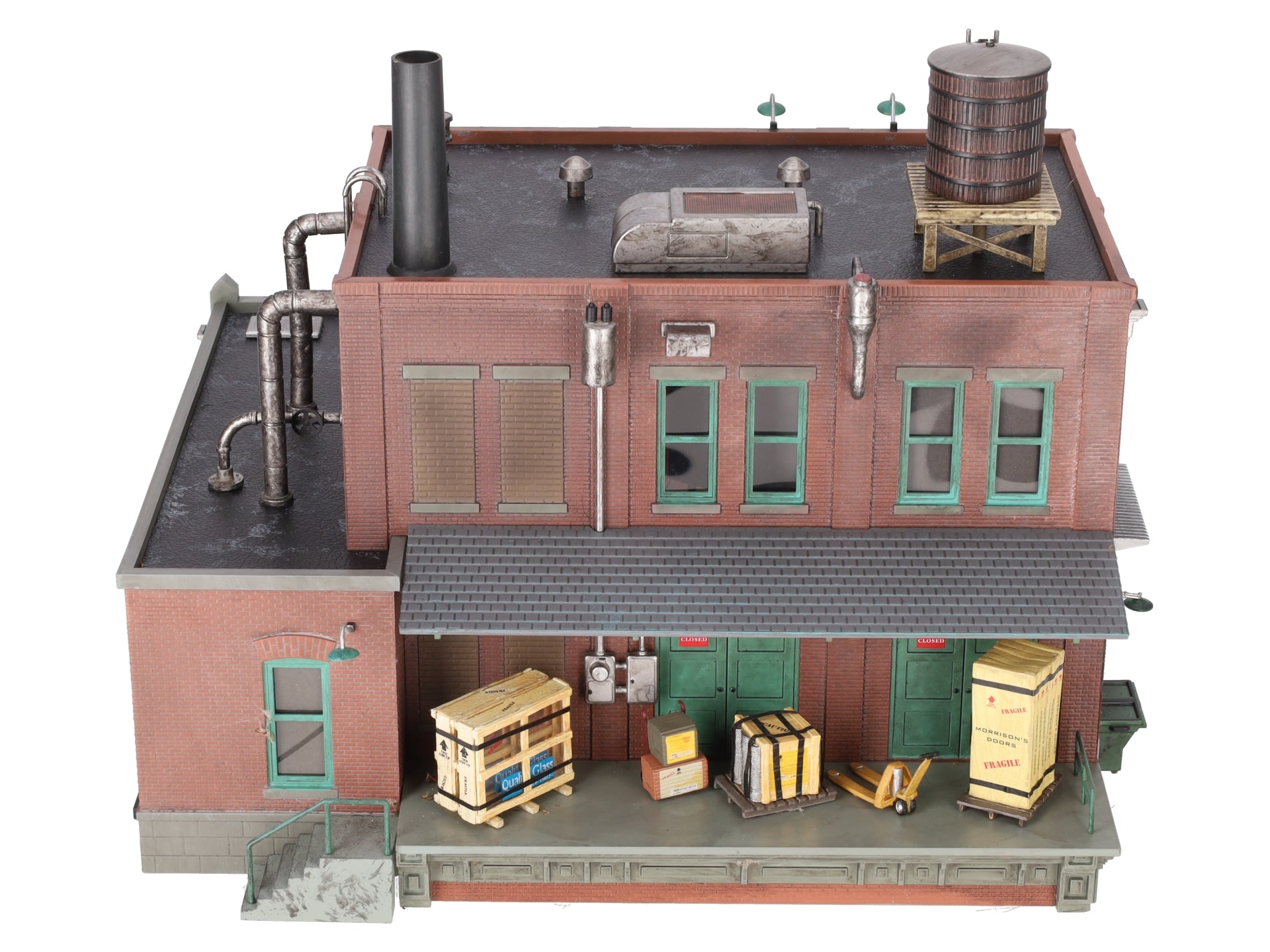 Woodland Scenics BR5848 O Scale Built-&-Ready Morrison's Door Factory Building EX/Box