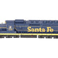Atlas 7508 HO Scale Santa Fe EMD SD24 Diesel #968 w/DCC LN/Box