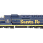 Atlas 7508 HO Scale Santa Fe EMD SD24 Diesel #968 w/DCC LN/Box