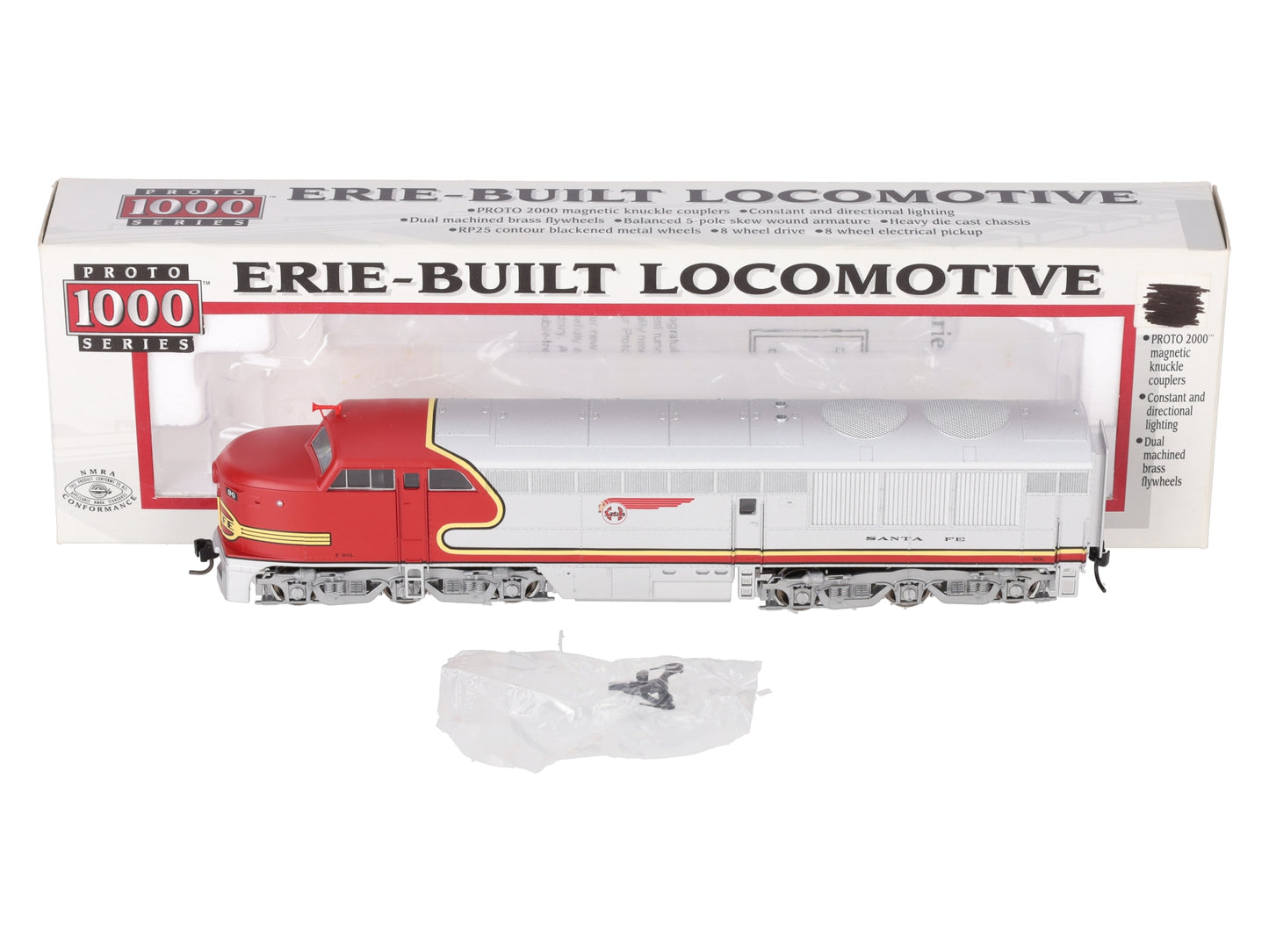 Proto 1000 23888 HO Scale ATSF Erie-Built Powered Diesel Locomotive #90L LN/Box