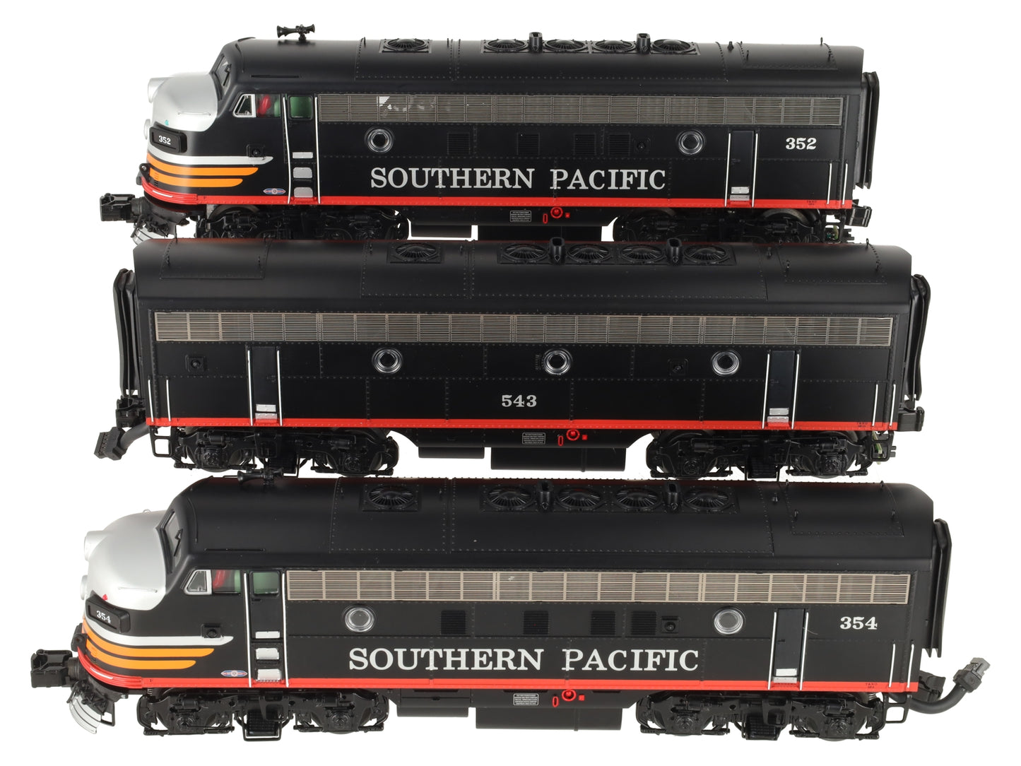 MTH 20-20390-1 O Southern Pacific F-7 ABA Diesel Set #352/354/543 w/PS3 EX/Box