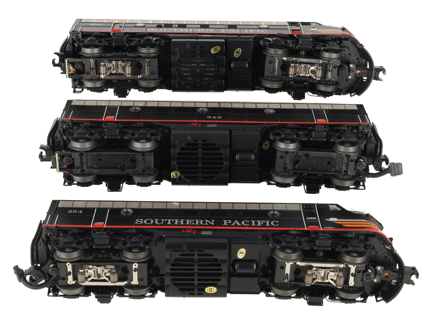 MTH 20-20390-1 O Southern Pacific F-7 ABA Diesel Set #352/354/543 w/PS3 EX/Box