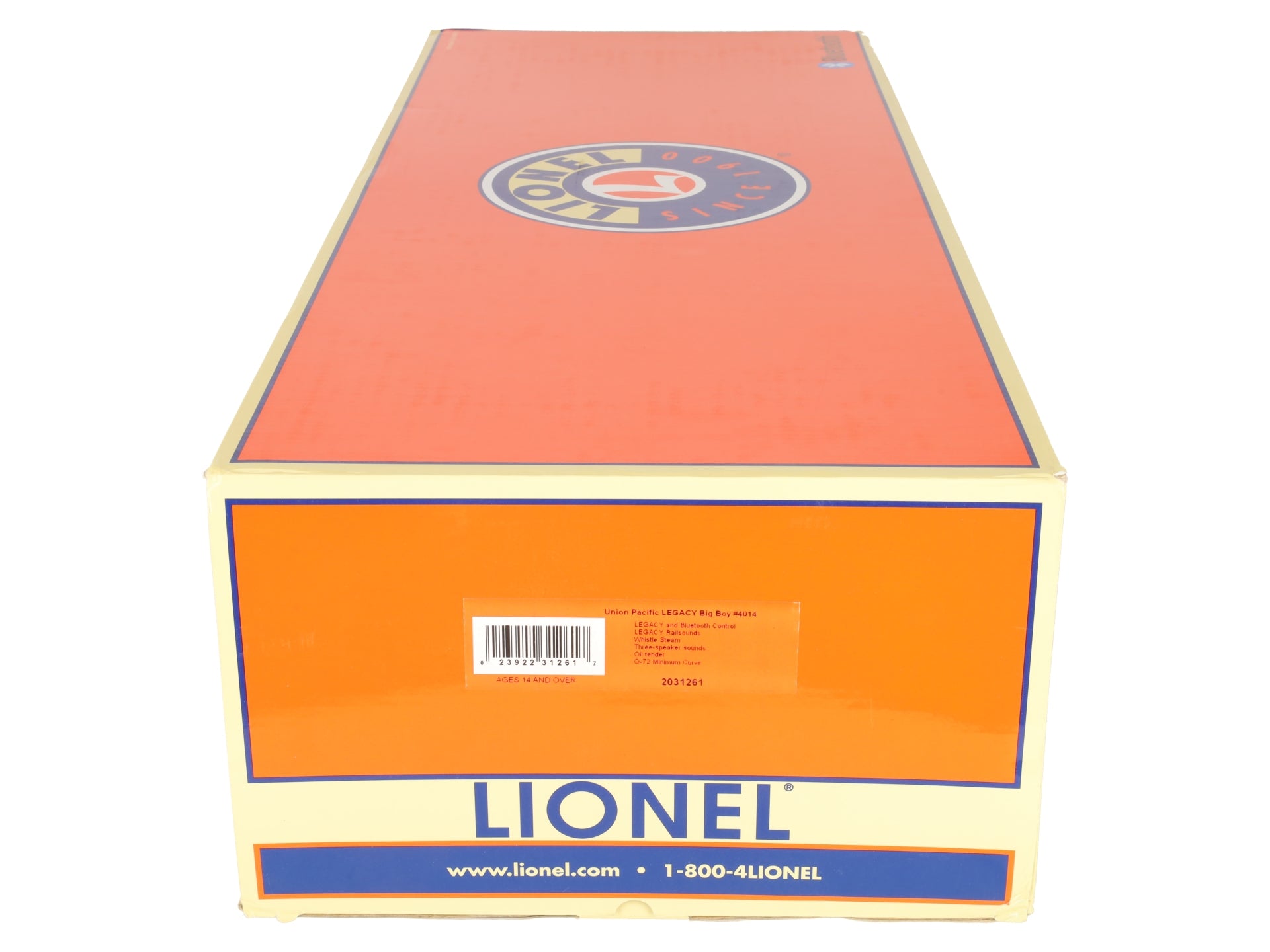 Lionel 2031261 O Gauge Union Pacific Big Boy Steam Locomotive #4014 w/Legacy EX/Box