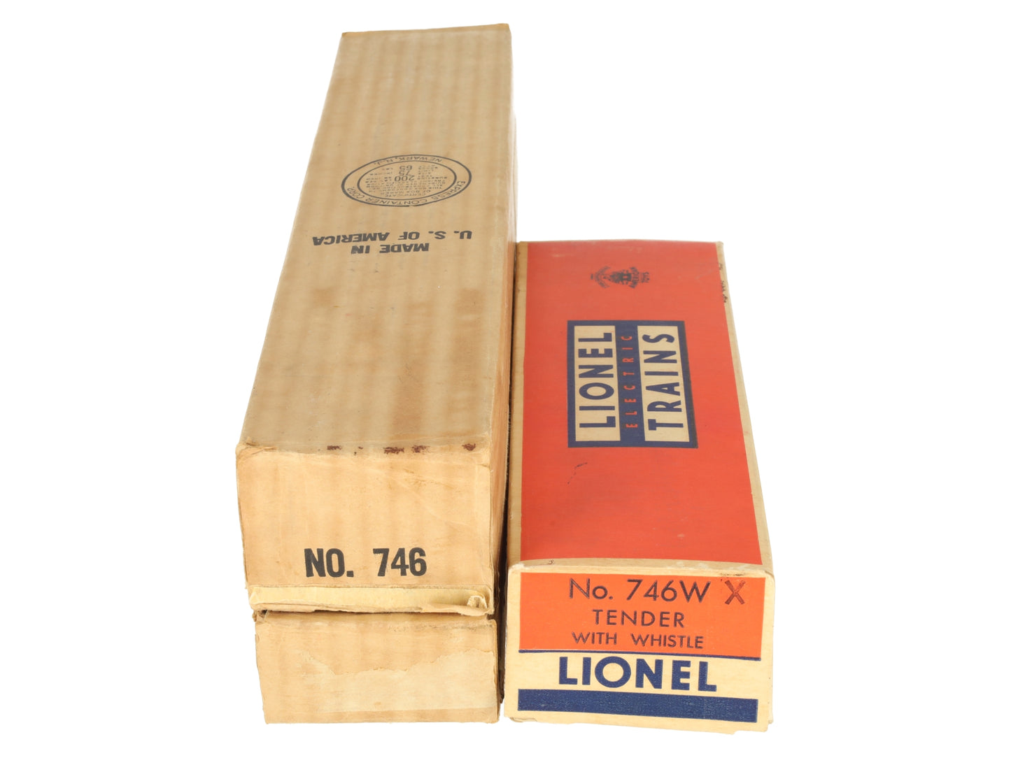 Lionel 746 Vintage O N&W J Class 4-8-4 Steam Locomotive & Tender w/ Long Stripe VG/Box