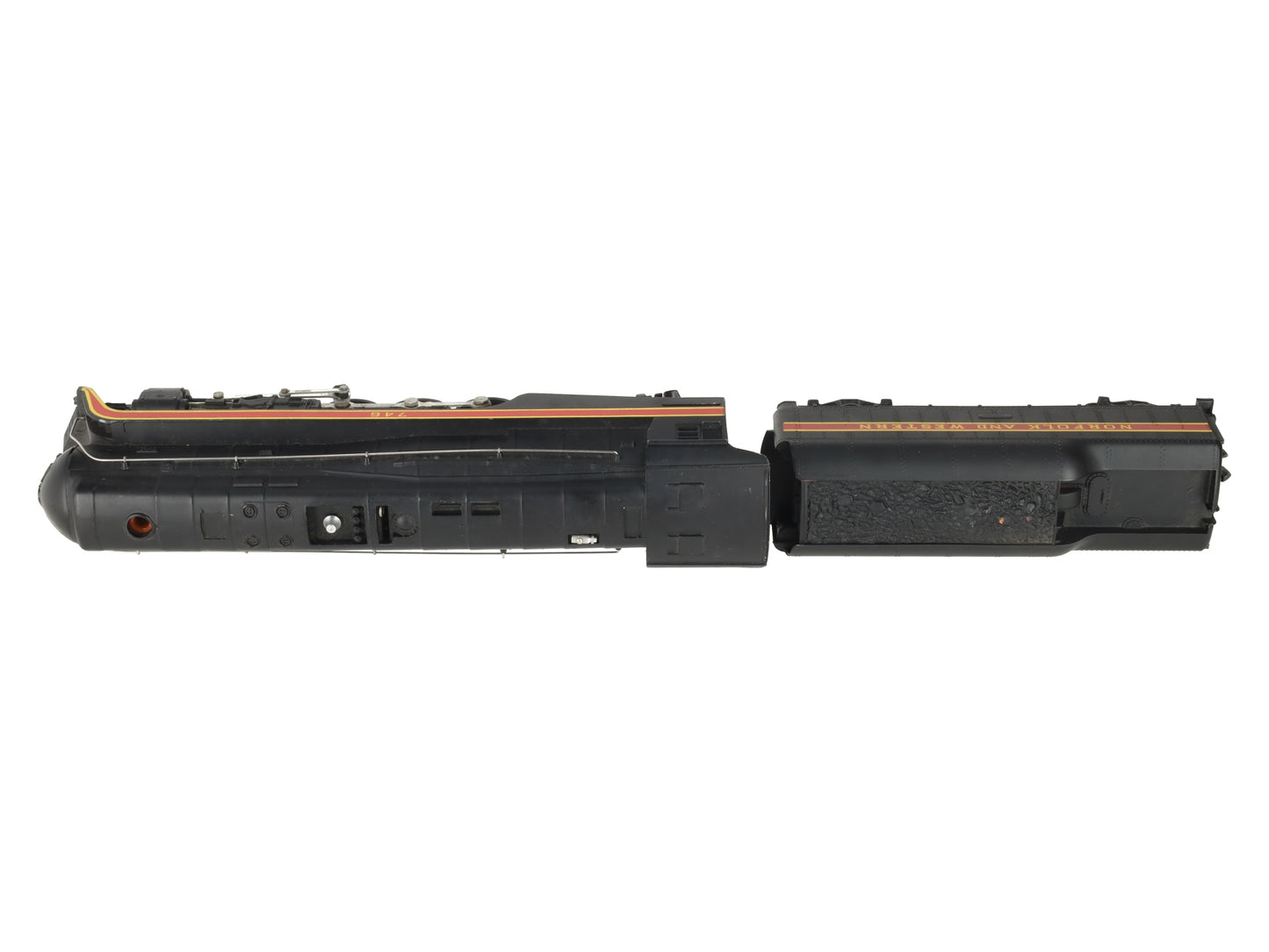 Lionel 746 Vintage O N&W J Class 4-8-4 Steam Locomotive & Tender w/ Long Stripe VG/Box