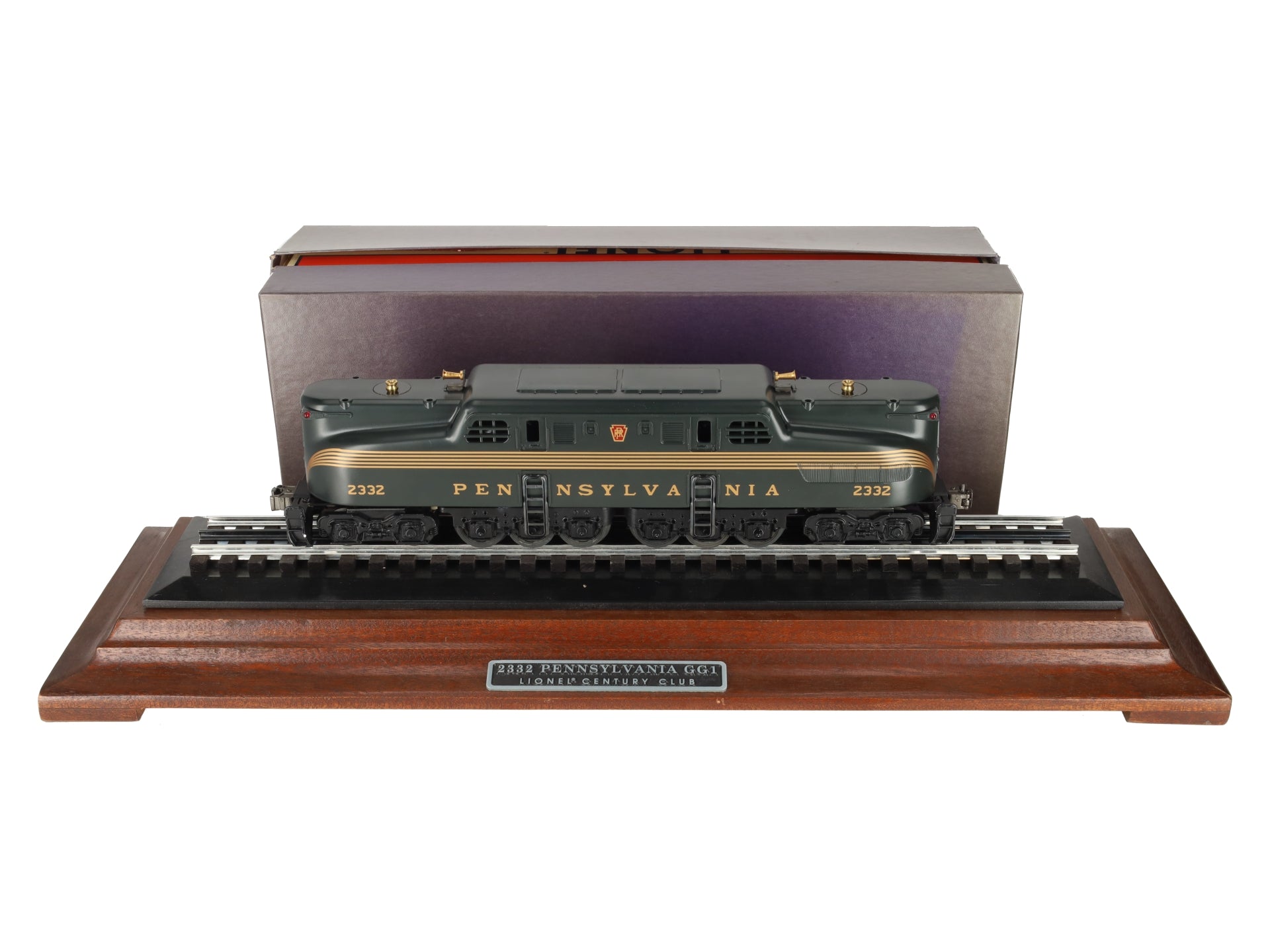 Lionel 6-18314 O Pennsylvania GG-1 Electric Locomotive #2332 w/Display VG/Box