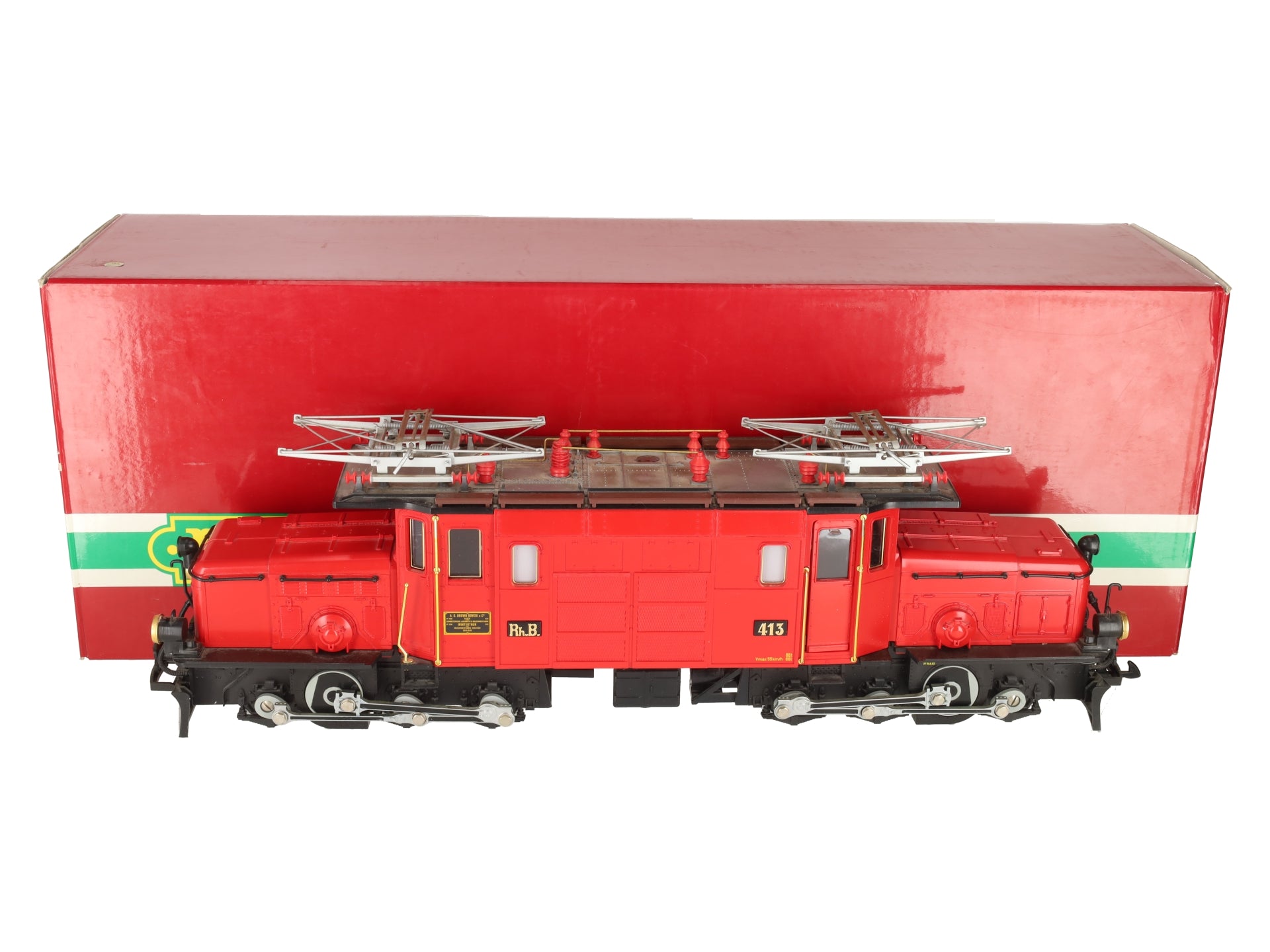 LGB 2240 G Scale Rh.B Electric Locomotive #413 EX/Box