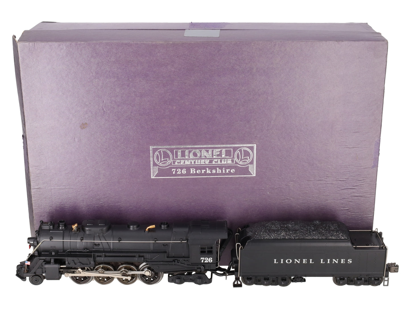 Lionel 6-18053 O Gauge Century Club Berkshire 2-8-4 Steam Loco & Tender #726 EX/Box