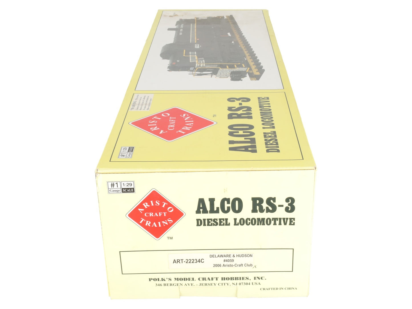 Aristo-Craft 22234C G Scale Delaware & Hudson Alco RS-3 Diesel Locomotive VG/Box