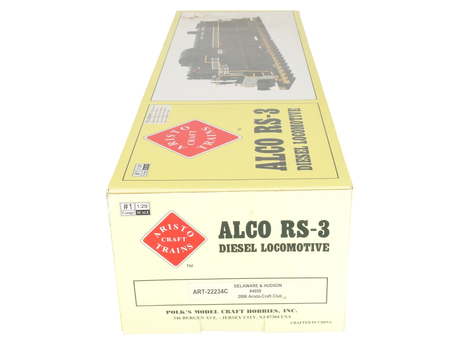 Aristo-Craft 22234C G Scale Delaware & Hudson Alco RS-3 Diesel Locomotive VG/Box