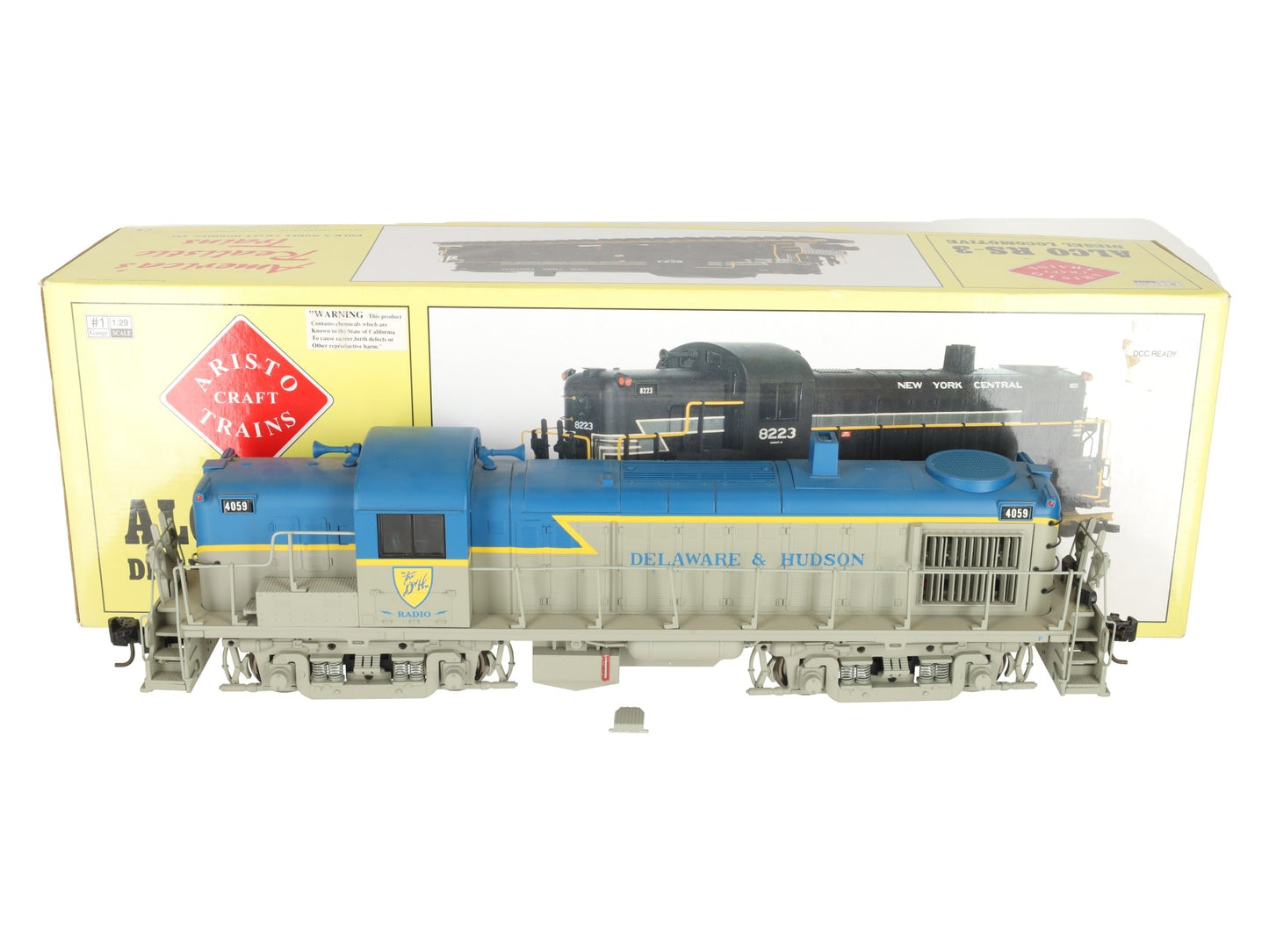 Aristo-Craft 22234C G Scale Delaware & Hudson Alco RS-3 Diesel Locomotive VG/Box