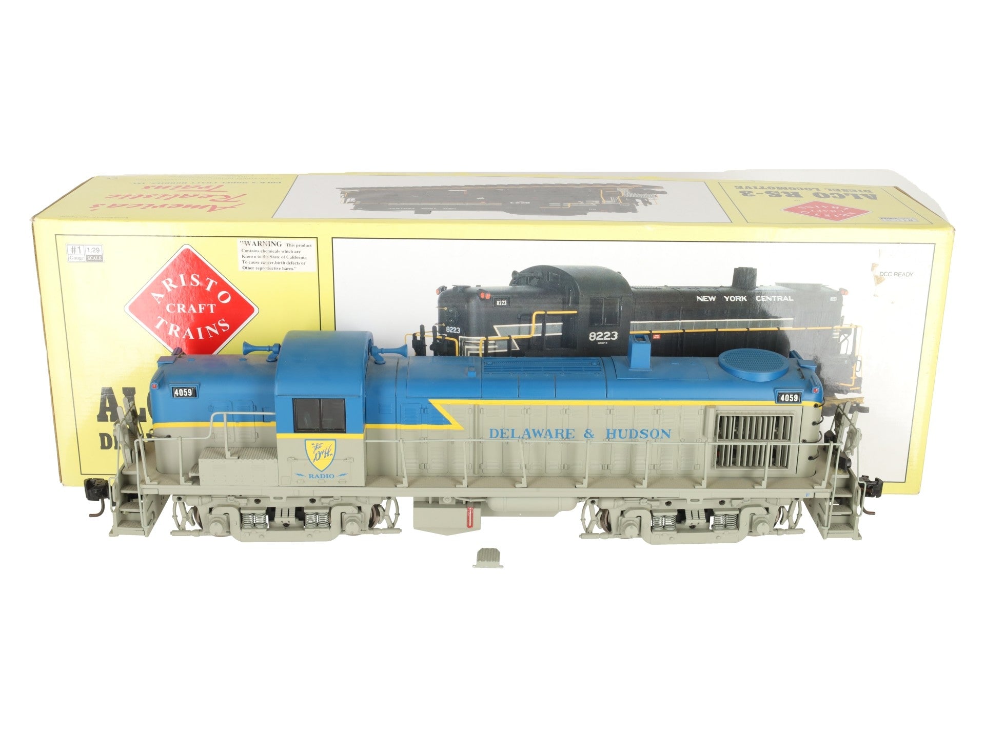Aristo-Craft 22234C G Scale Delaware & Hudson Alco RS-3 Diesel Locomotive VG/Box