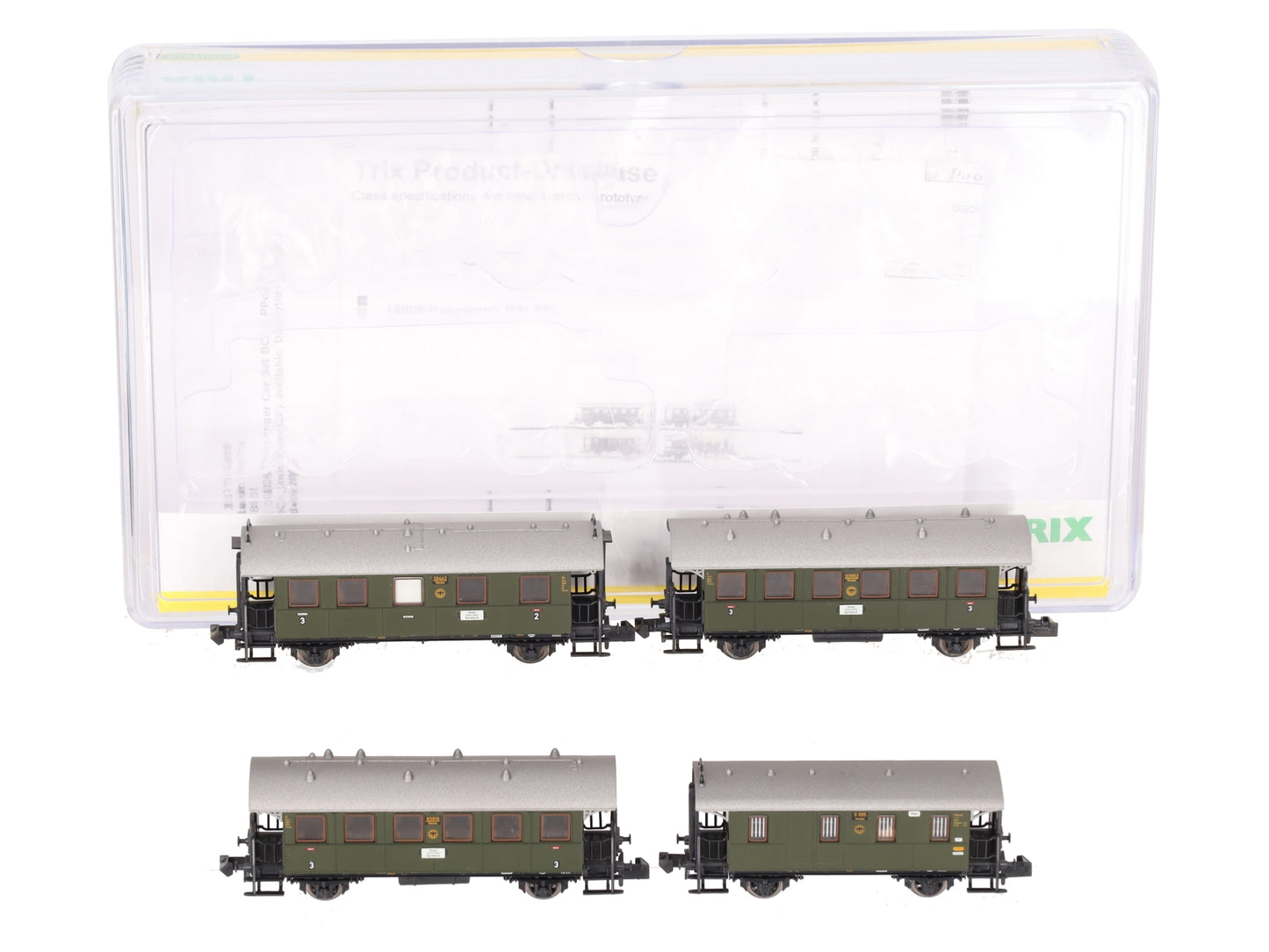 Trix 15809 N Scale DB Passenger 4 Car Set LN/Box