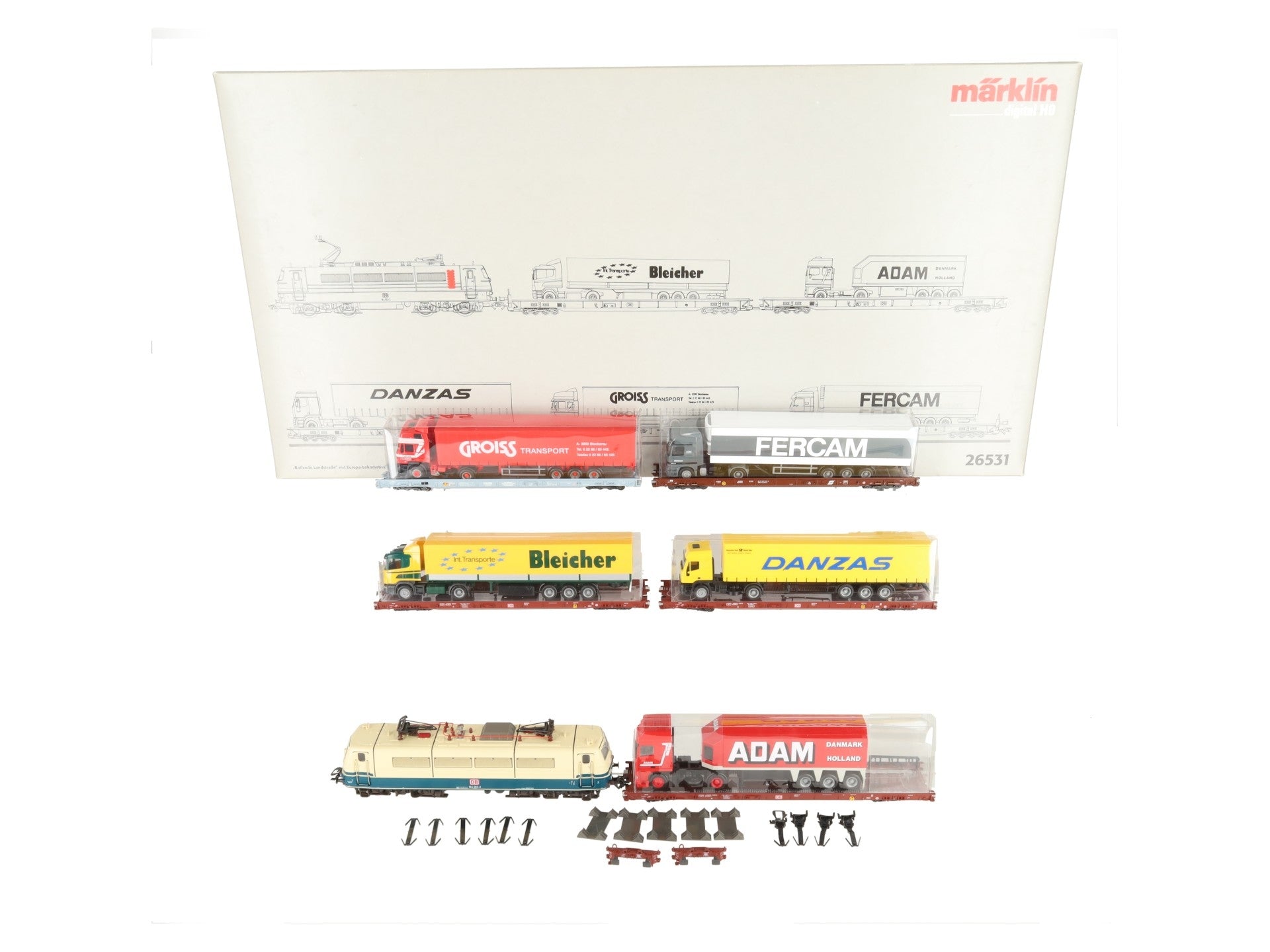 Marklin 26531 Rollende Landstrasse BR 184 Digital HO Gauge Electric Train Set EX/Box