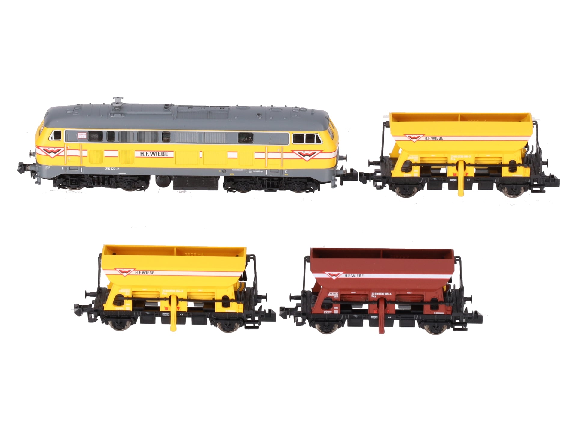 Fleischmann 781006 N Scale HFW Zugset Epoche V Diesel Locomotive Set EX/Box