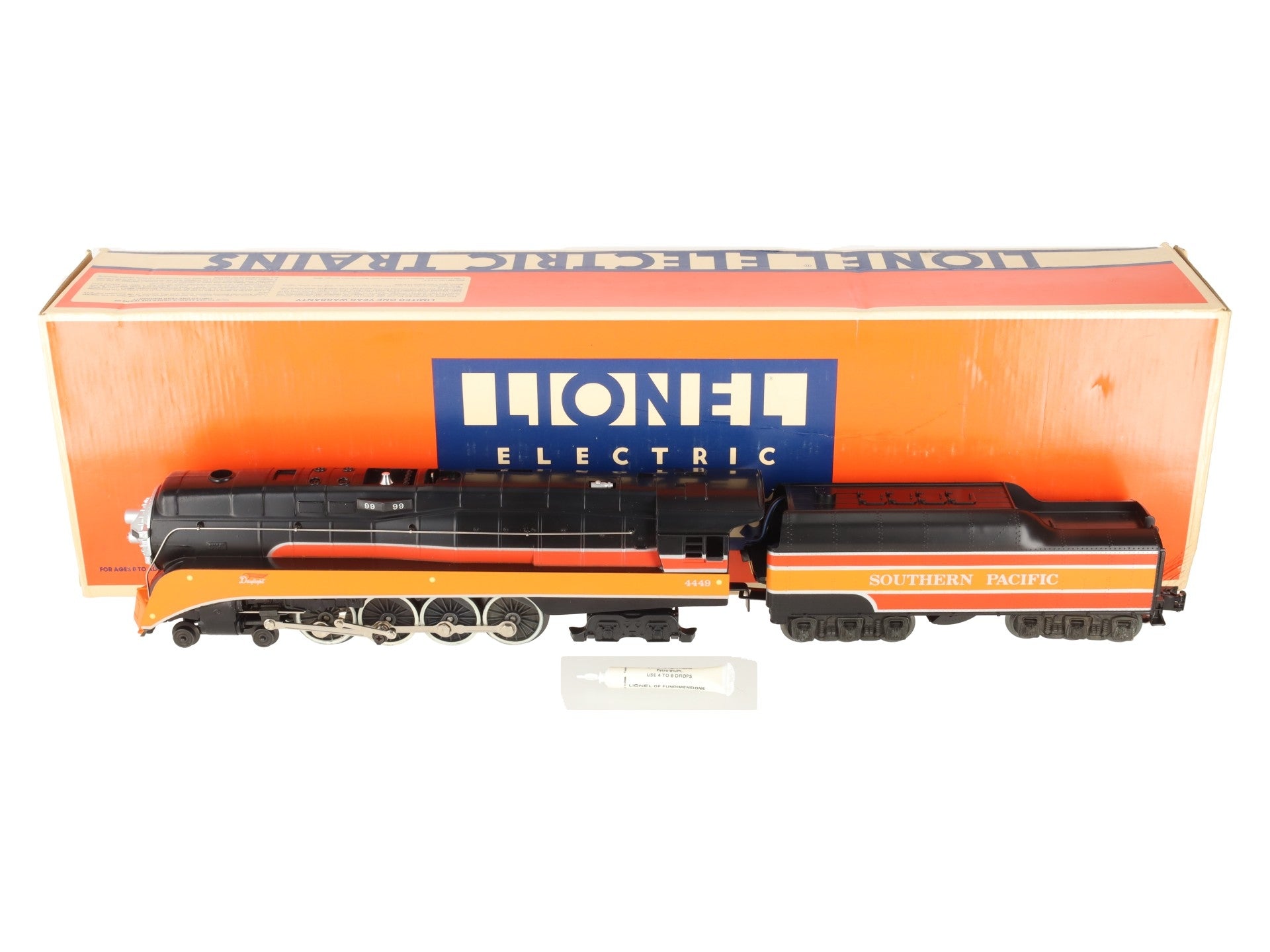Lionel 6-8307 O Gauge Southern Pacific Daylight GS-4 Steam Engine & Tender #4449 EX/Box