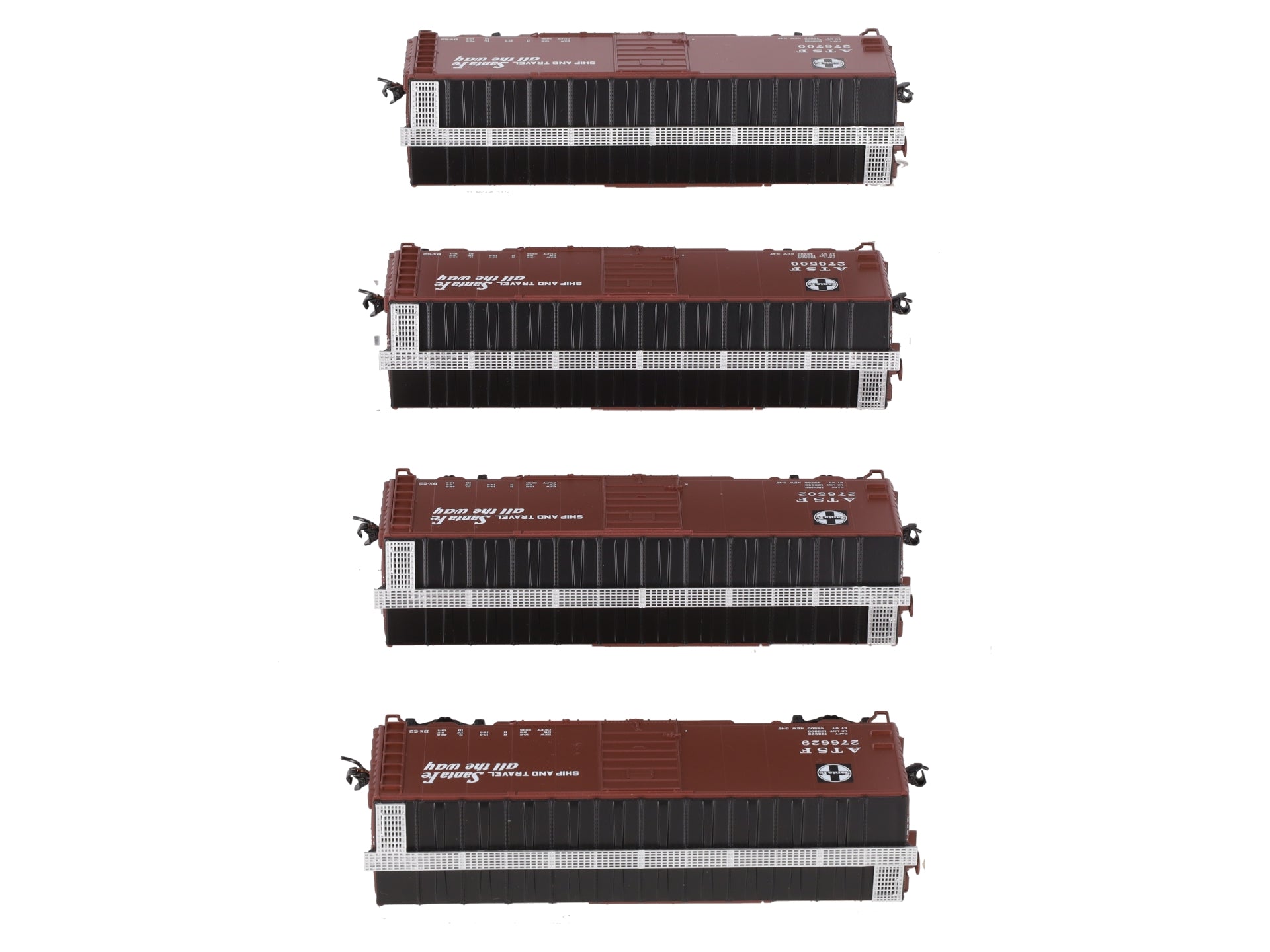 Walthers 910-51400 HO Atchison Topeka Santa Fe Slogan 40' PS-1 Boxcar (Set of 4) LN/Box