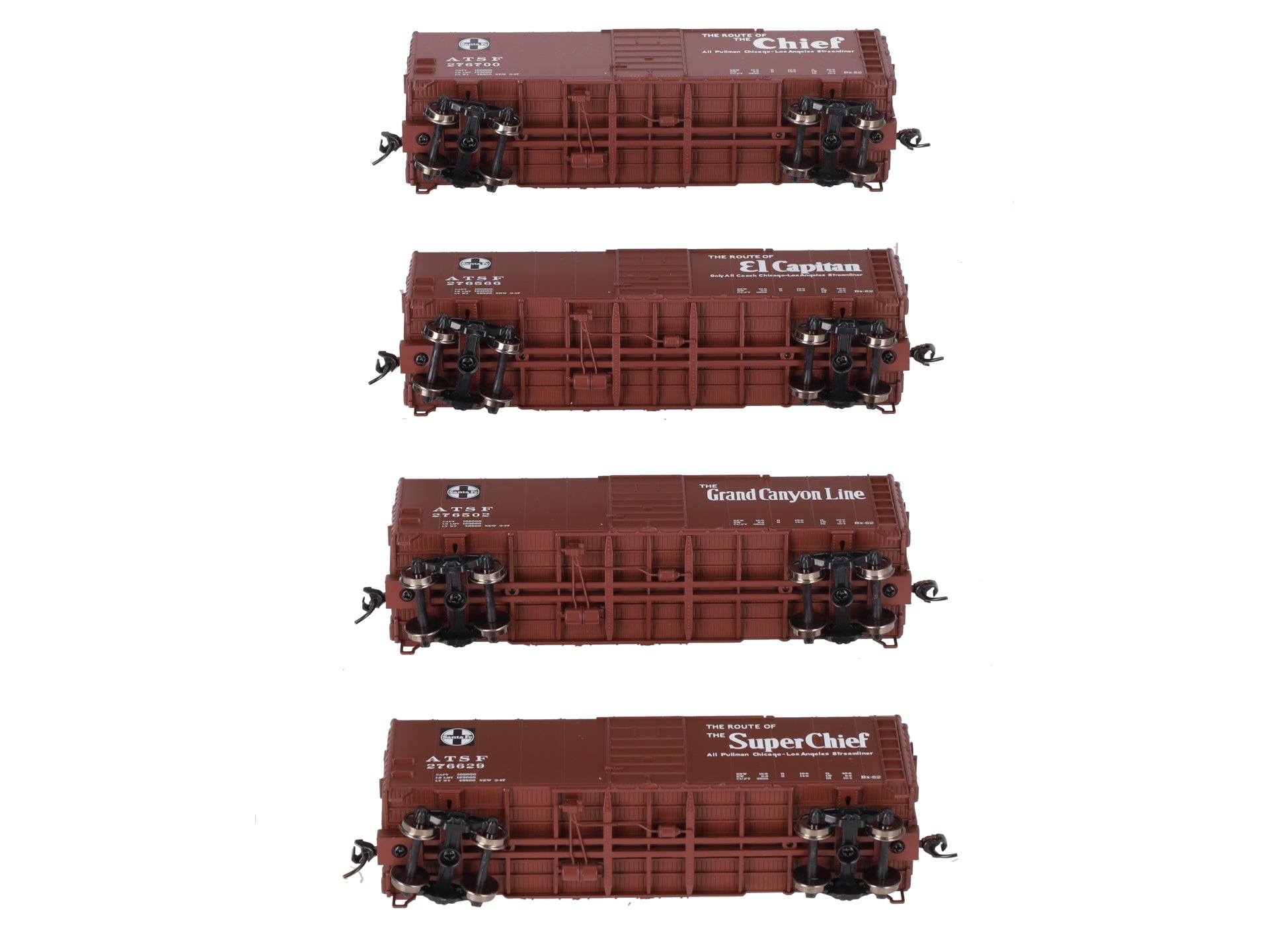 Walthers 910-51400 HO Atchison Topeka Santa Fe Slogan 40' PS-1 Boxcar (Set of 4) LN/Box