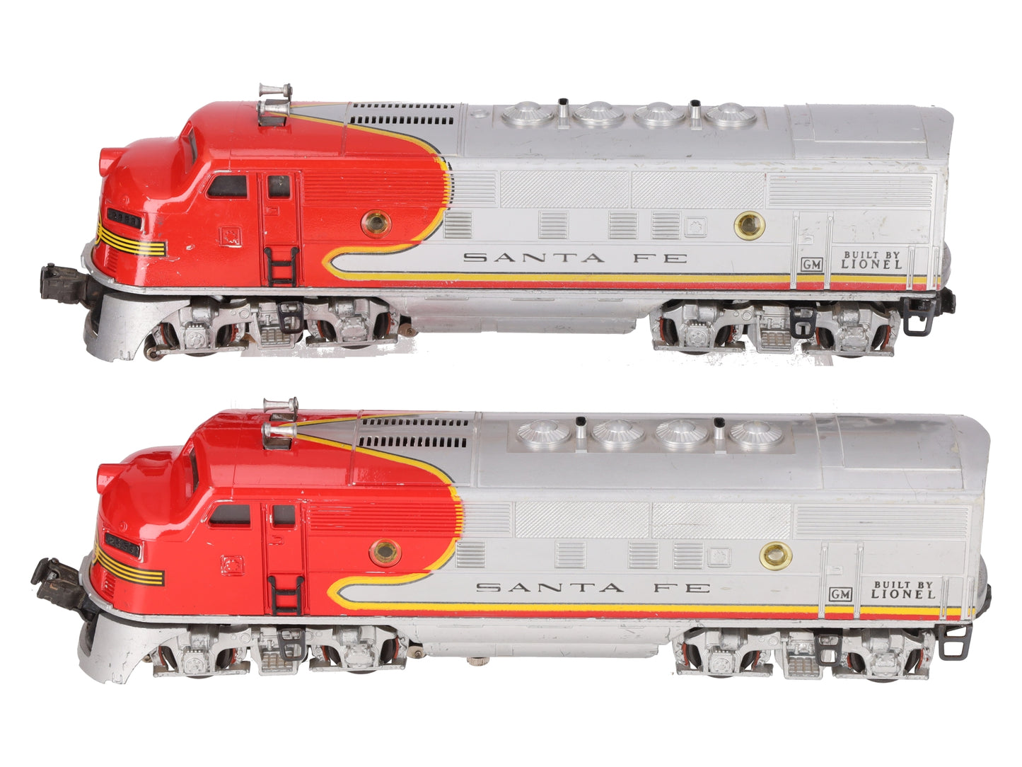 Lionel 2353 Vintage O Santa Fe F-3 AB Diesel Locomotive Set VG