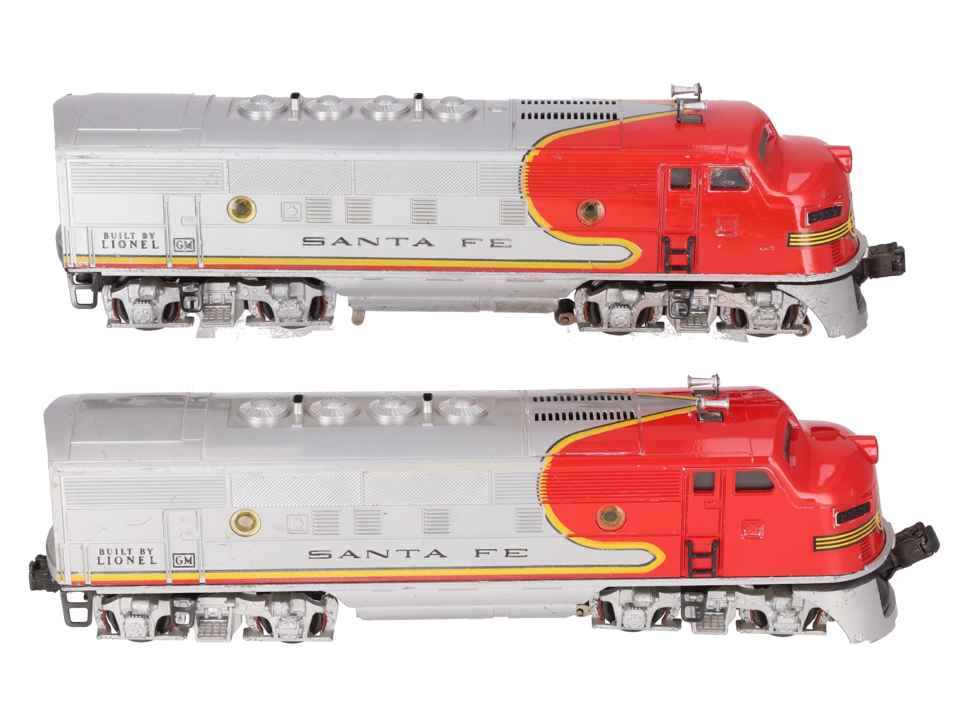 Lionel 2353 Vintage O Santa Fe F-3 AB Diesel Locomotive Set VG