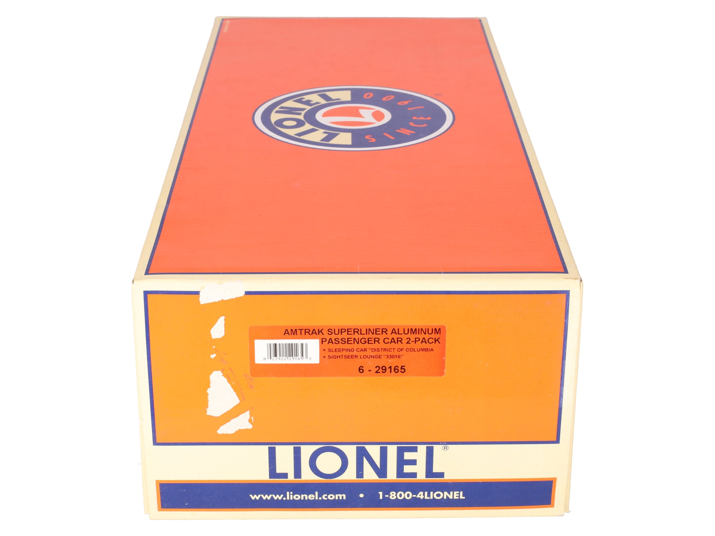 Lionel 6-29165 O Amtrak Superliner Passenger Set (Pack of 2) EX/Box