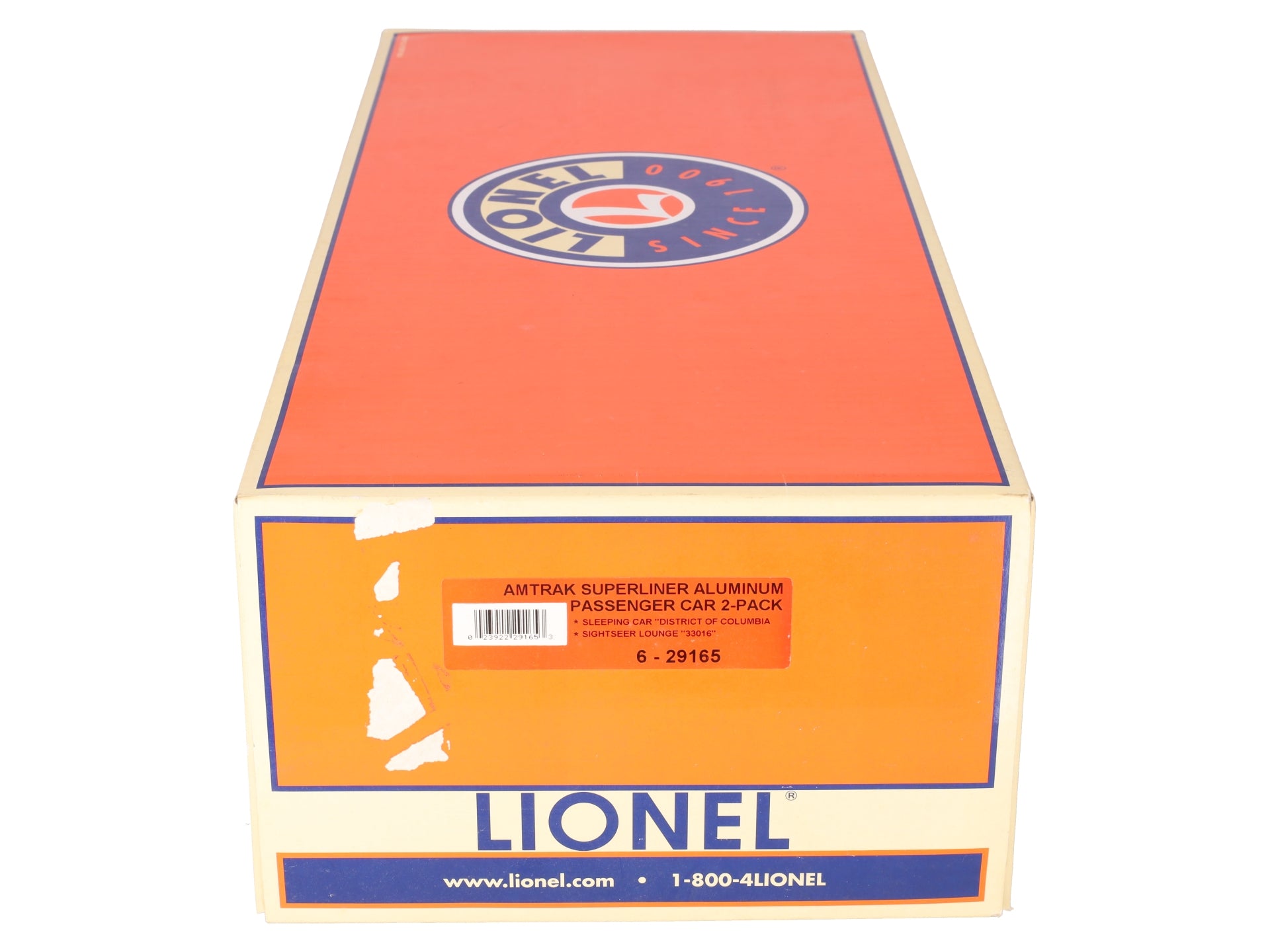 Lionel 6-29165 O Amtrak Superliner Passenger Set (Pack of 2) EX/Box
