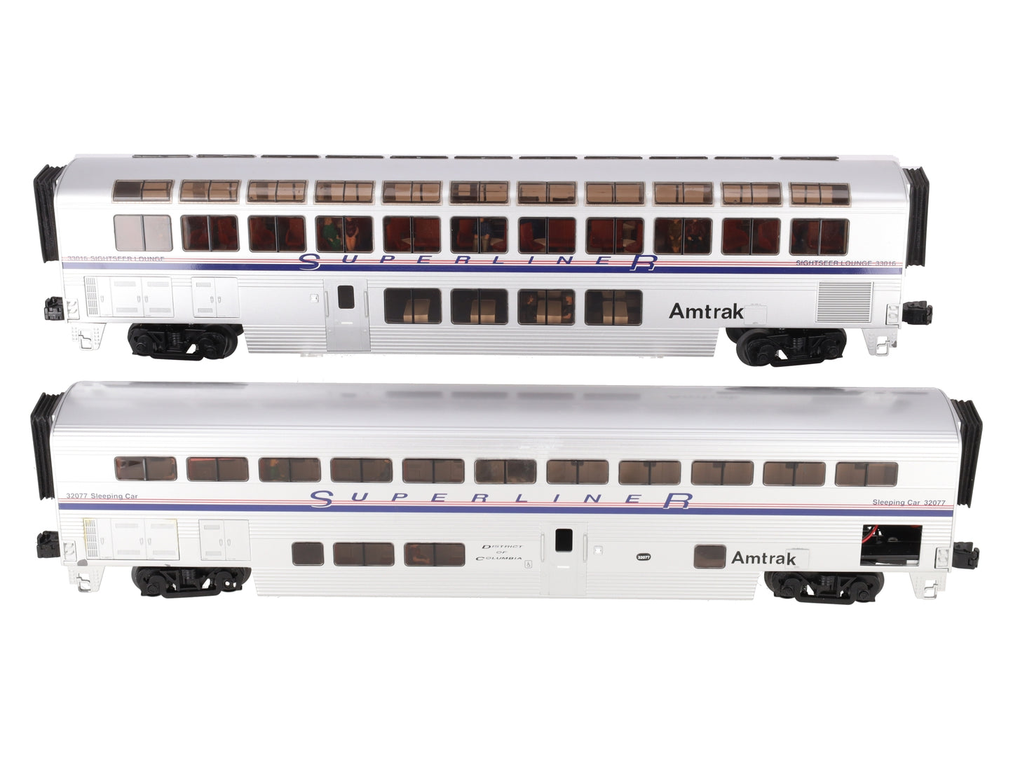 Lionel 6-29165 O Amtrak Superliner Passenger Set (Pack of 2) EX/Box
